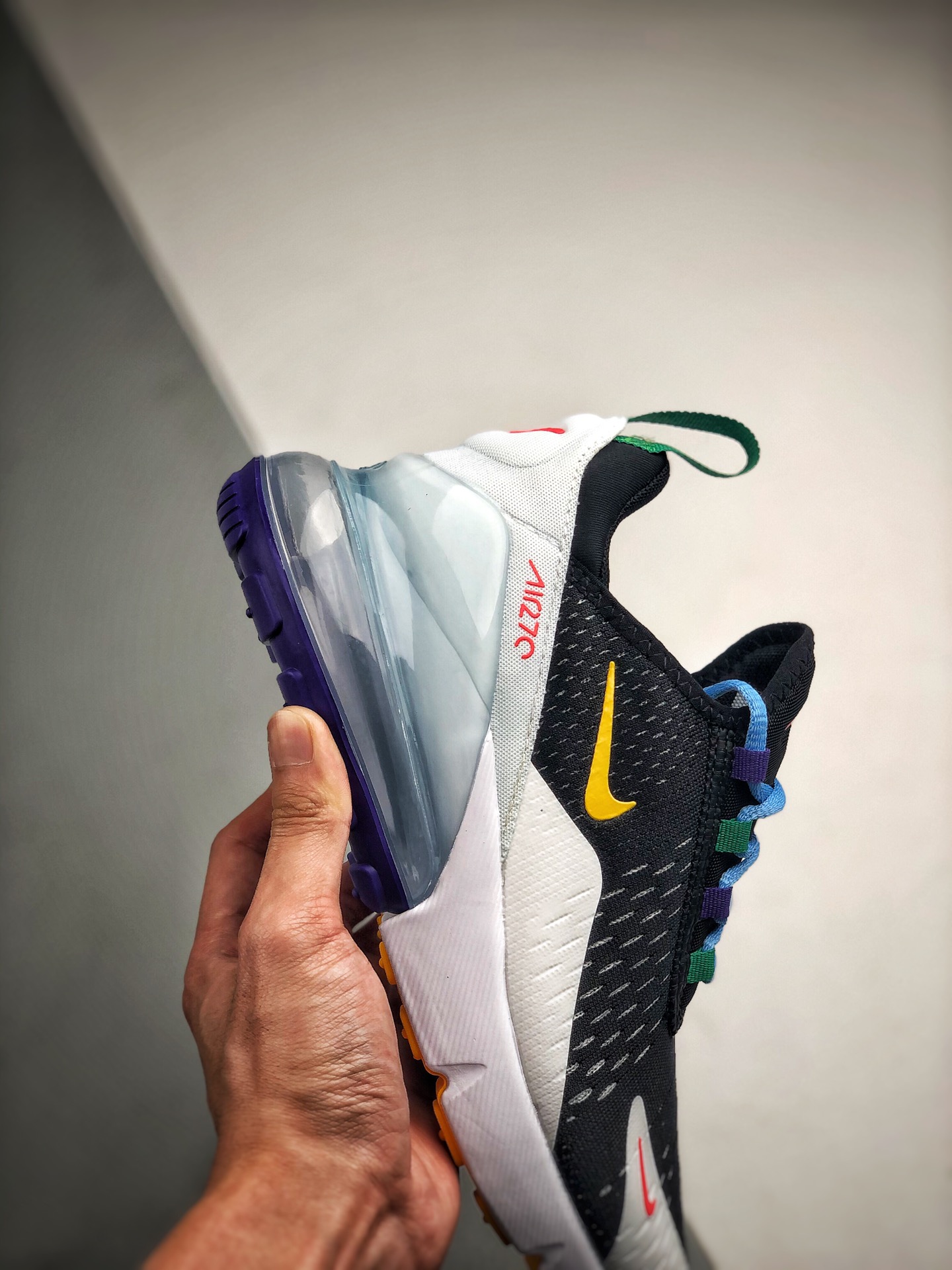 210 AirMax 270 白黑蓝 3M反光 AH8050-012