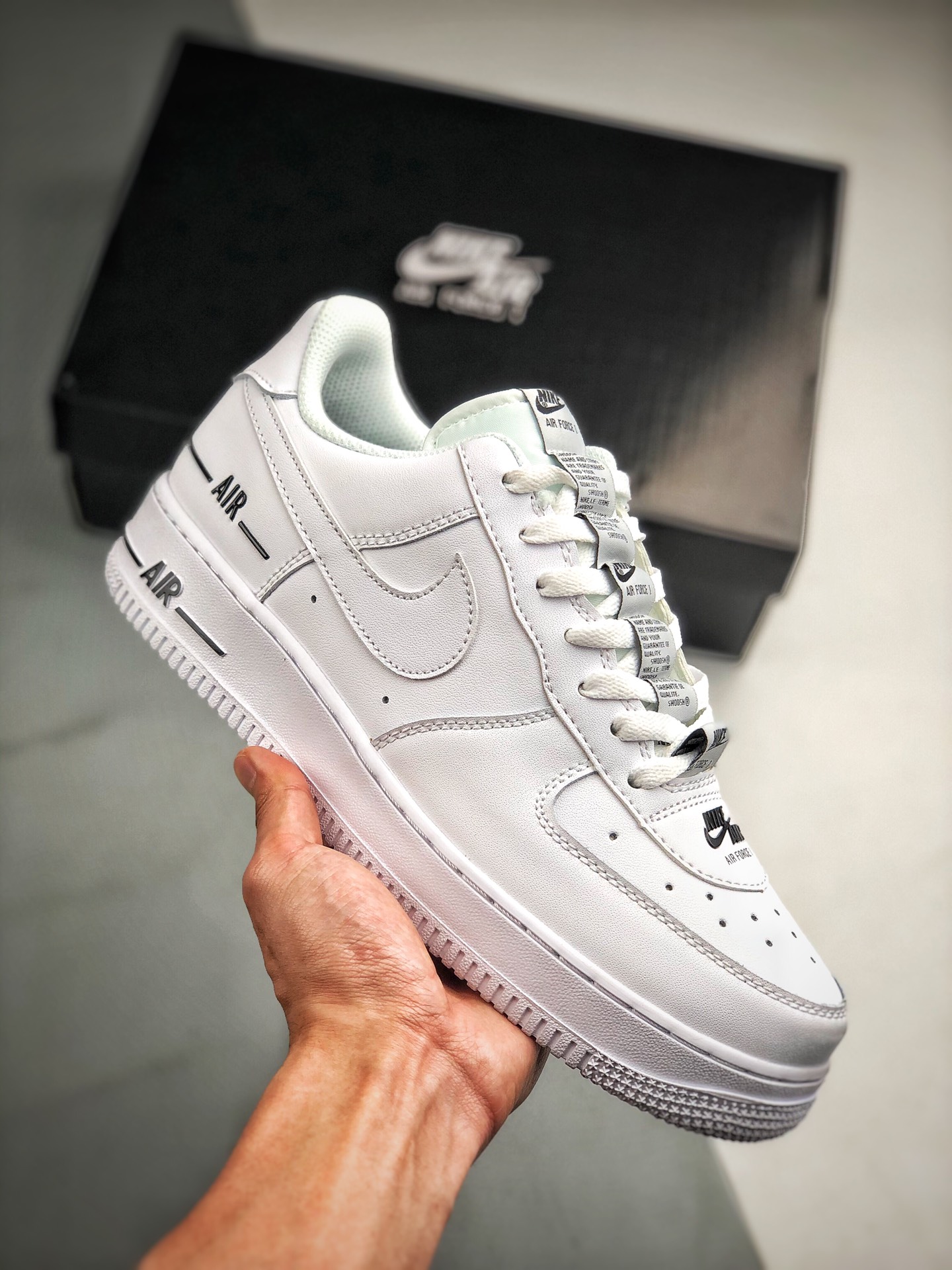 170 Air Force 1  “Double Air”  黑白LOGO 串标设计 实拍首发 柔软、弹性十足的缓震性能和出色的中底设计