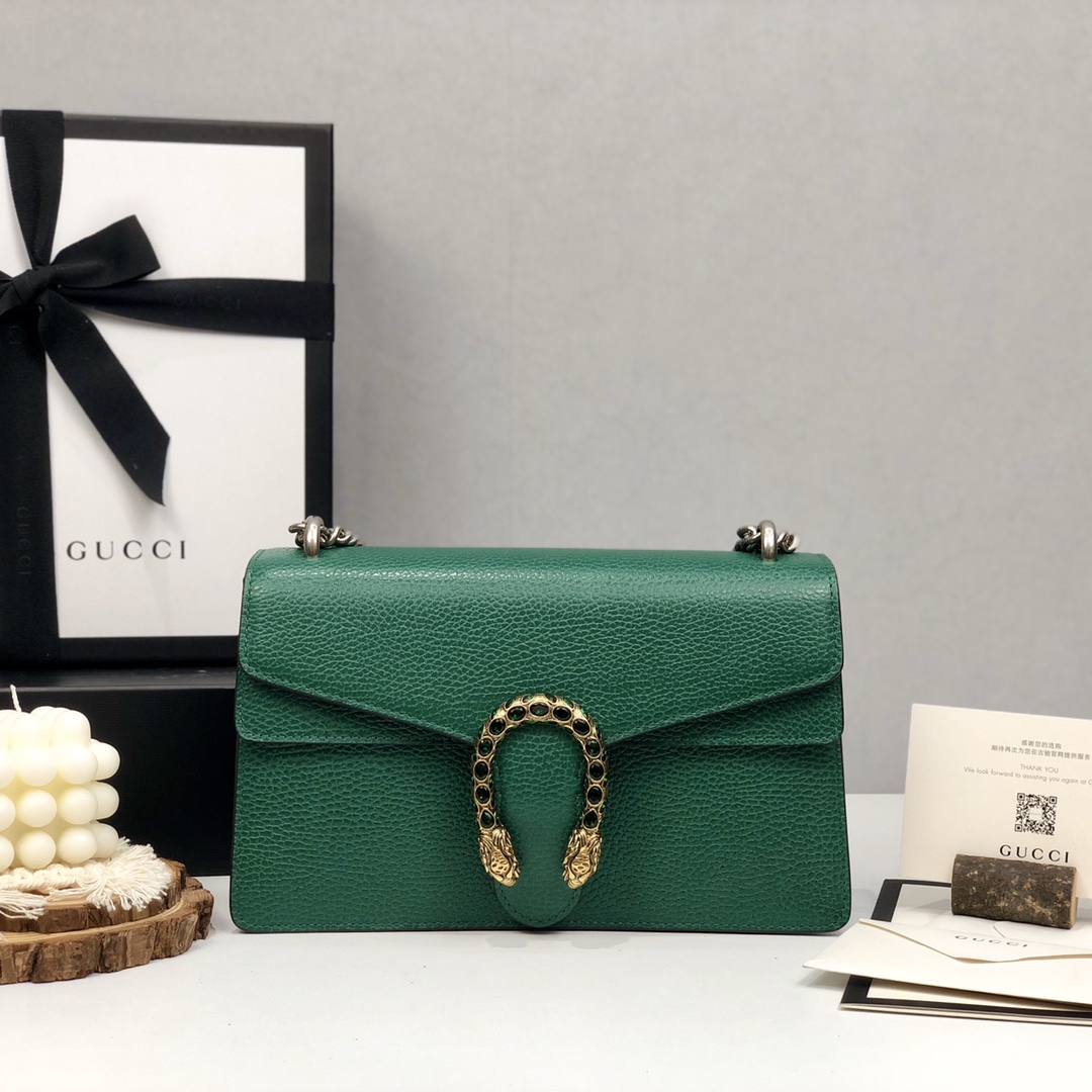 Gucci Dionysus сумка на цепочке из натуральной кожи с двойной металлической пряжкой в виде головы тигра