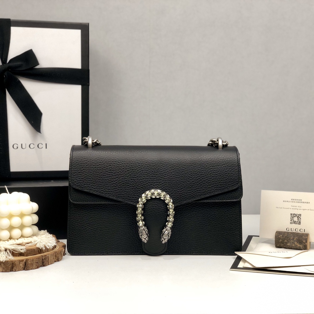 Gucci Dionysus сумка на цепочке из натуральной кожи с двойной металлической пряжкой в виде головы тигра