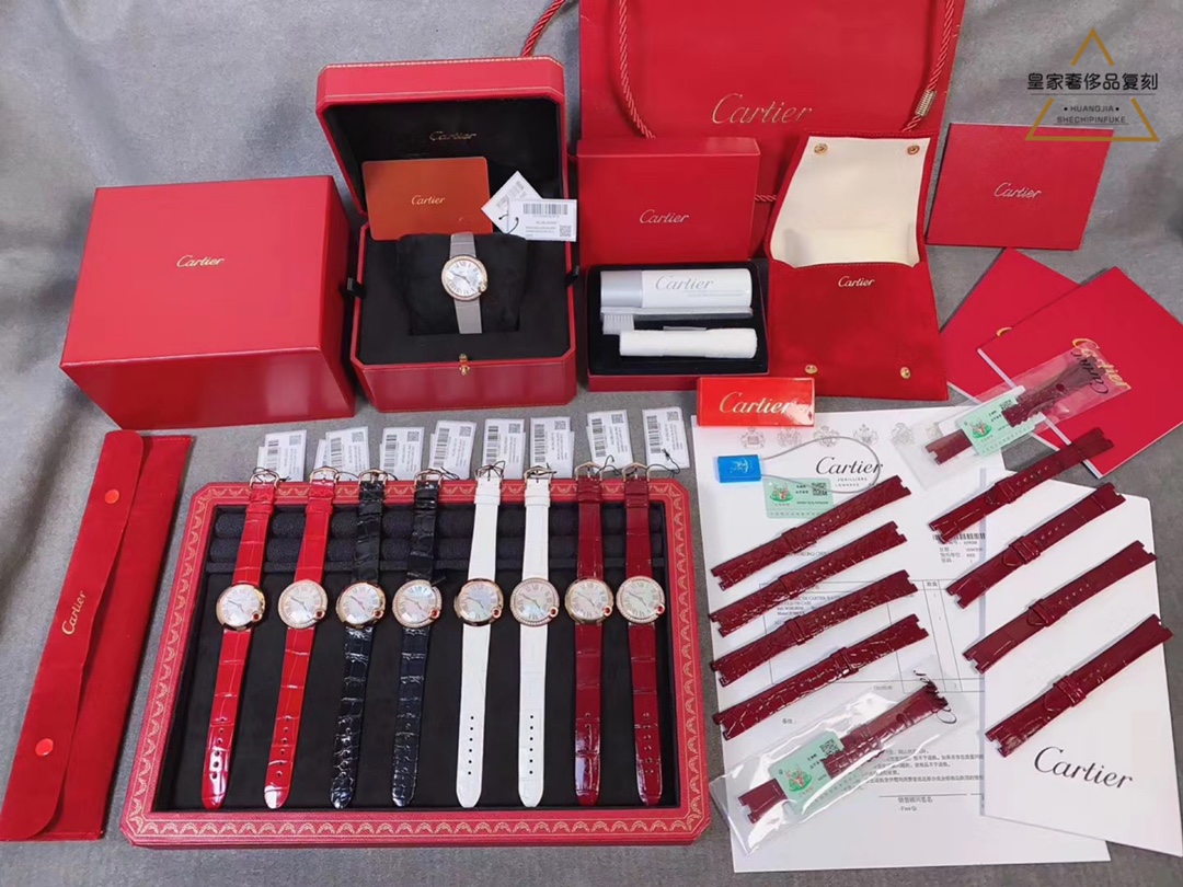 Cartier 最美白气球腕表，多种颜色选择，镶钻和没有镶钻的都有