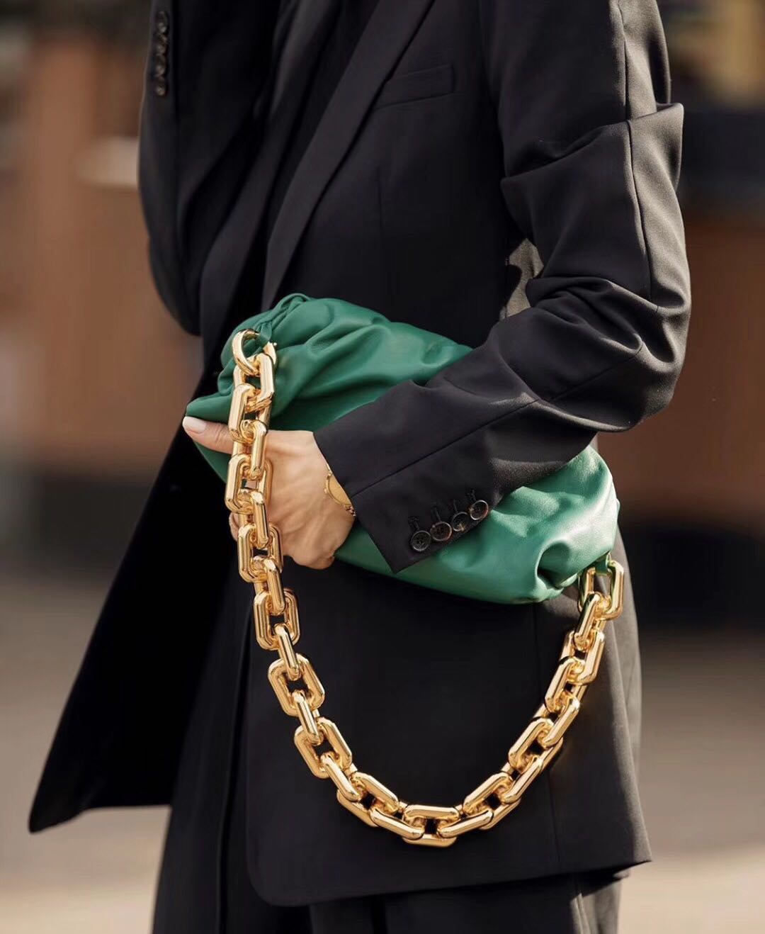 Bottega Veneta ๐๐๐ ๐พ๐๐ผ๐๐ ๐๐๐๐พ๐ 31CM BAG 620230ไผฆๆฆ็ปฟ/้้พ