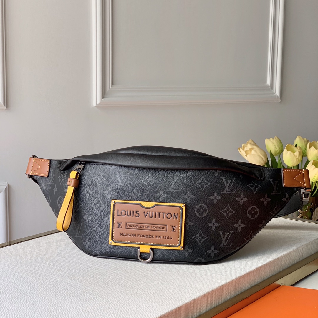 Louis Vuitton LV Bumbag Belt Bags & Fanny Packs Black Men Monogram Eclipse M45220