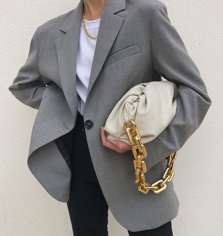 Bottega Veneta ๐๐๐ ๐พ๐๐ผ๐๐ ๐๐๐๐พ๐ 31CM BAG 620230็ฝ่ฒ/้้พ