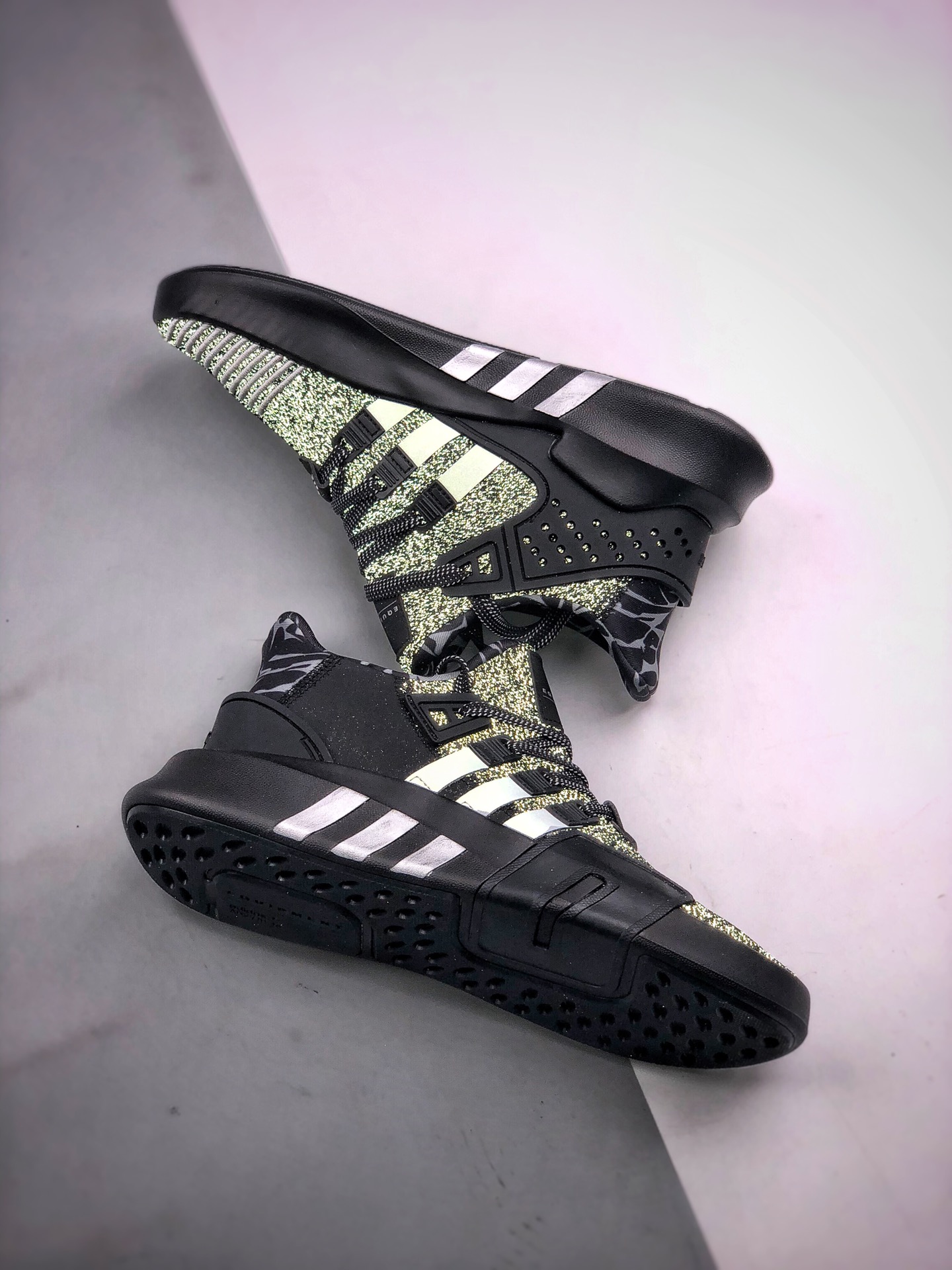 190  Adidas EQT Bask ADV 黑满天星 原装织面 正确丽新布中底  BD7797