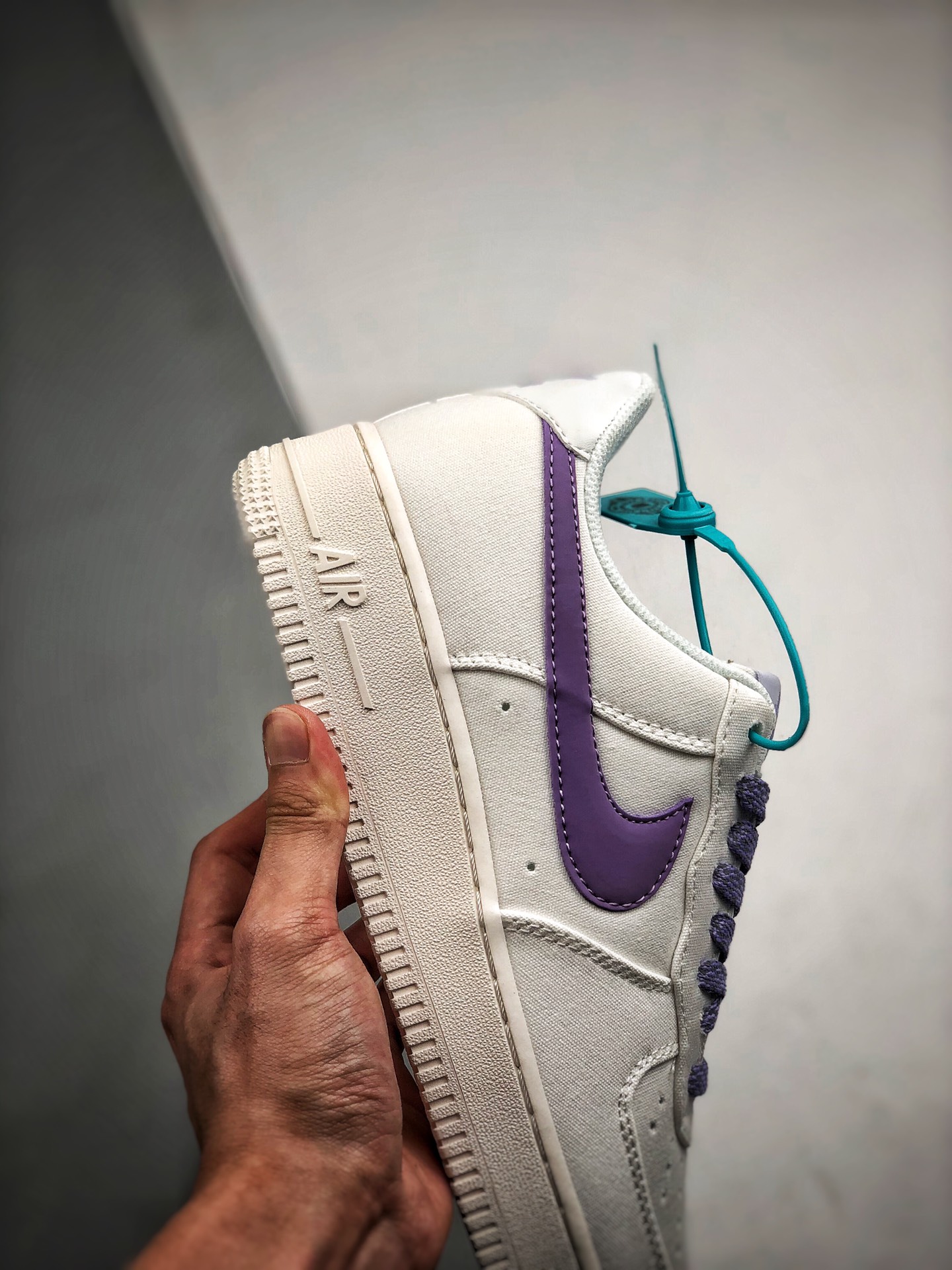 190  Air Force 1 '07 反光布面白紫 货号：315122-106 高帮空军休闲板鞋