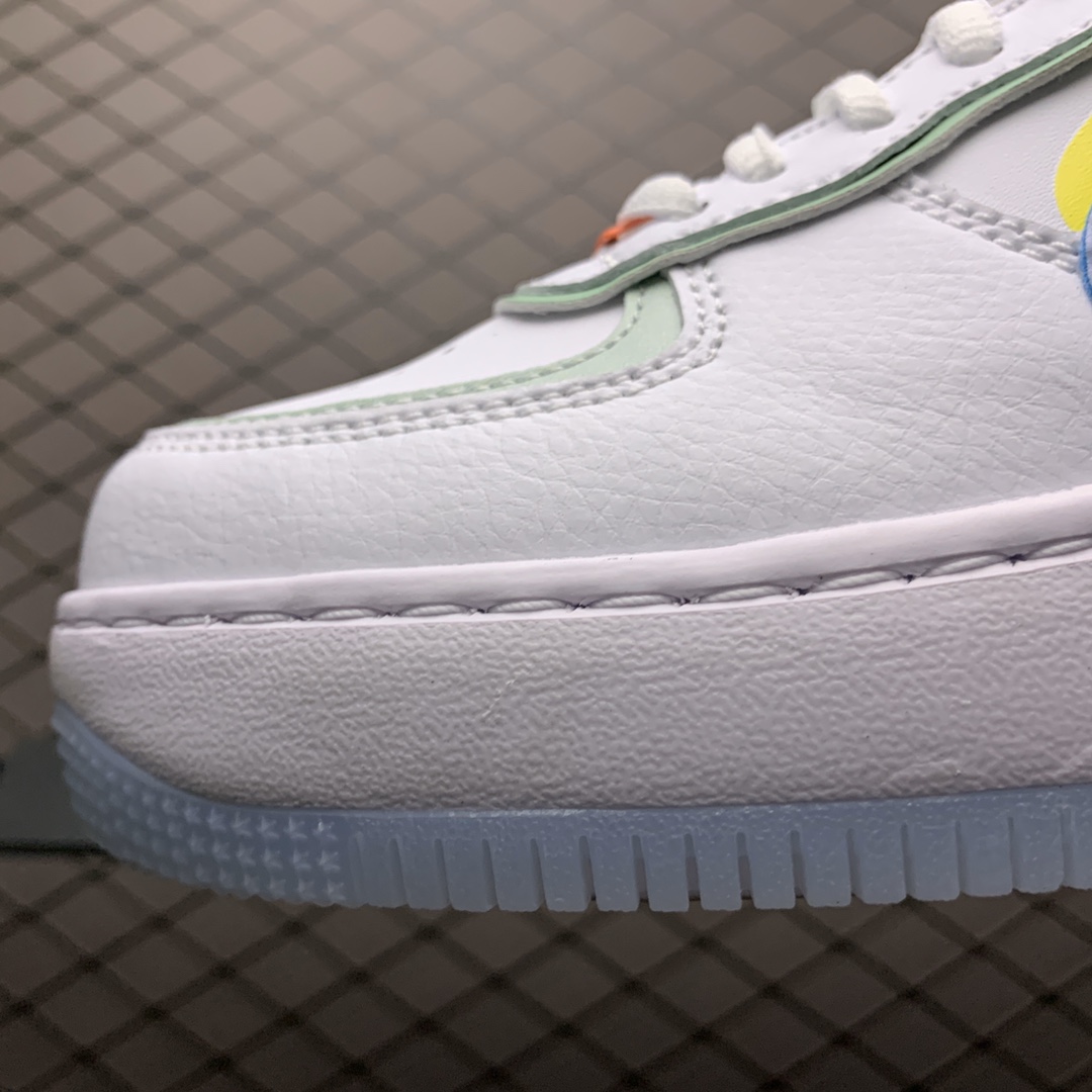 220 新版本  Nike Air Force 1 Shadow 解构系列 CW2630-141 空军一号低帮休闲板鞋