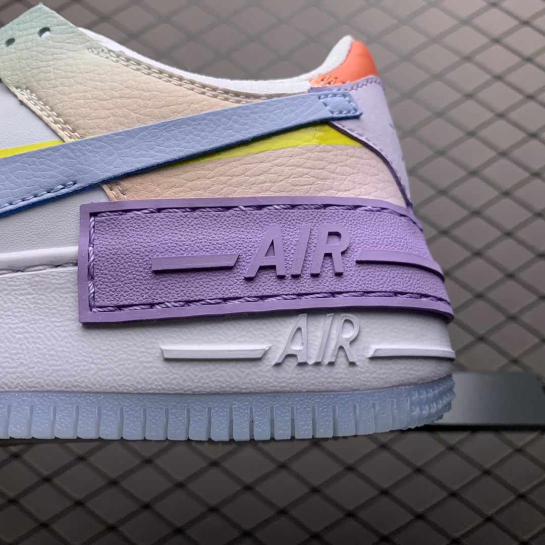 220 新版本  Nike Air Force 1 Shadow 解构系列 CW2630-141 空军一号低帮休闲板鞋