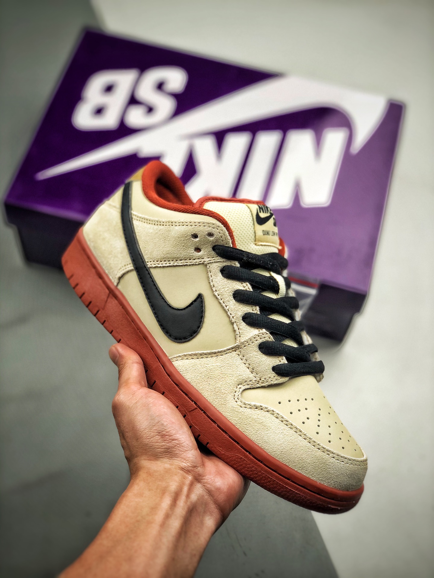 290 Nike SB Dunk Low Muslin米白  小招财猫配色 纯原市场最优 BQ6817-100