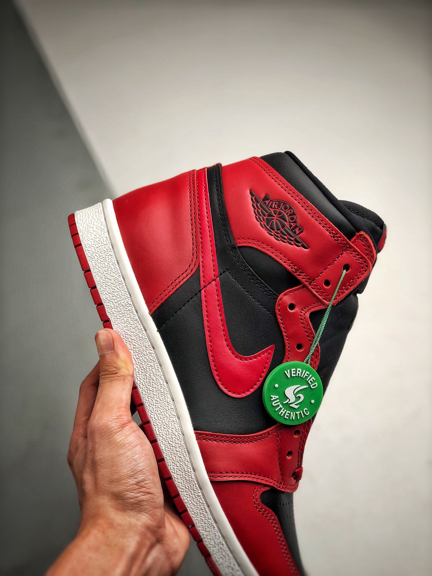 550 Air Jordan 1 High'85”Varsity Red” S2纯原生产出品 反转黑红