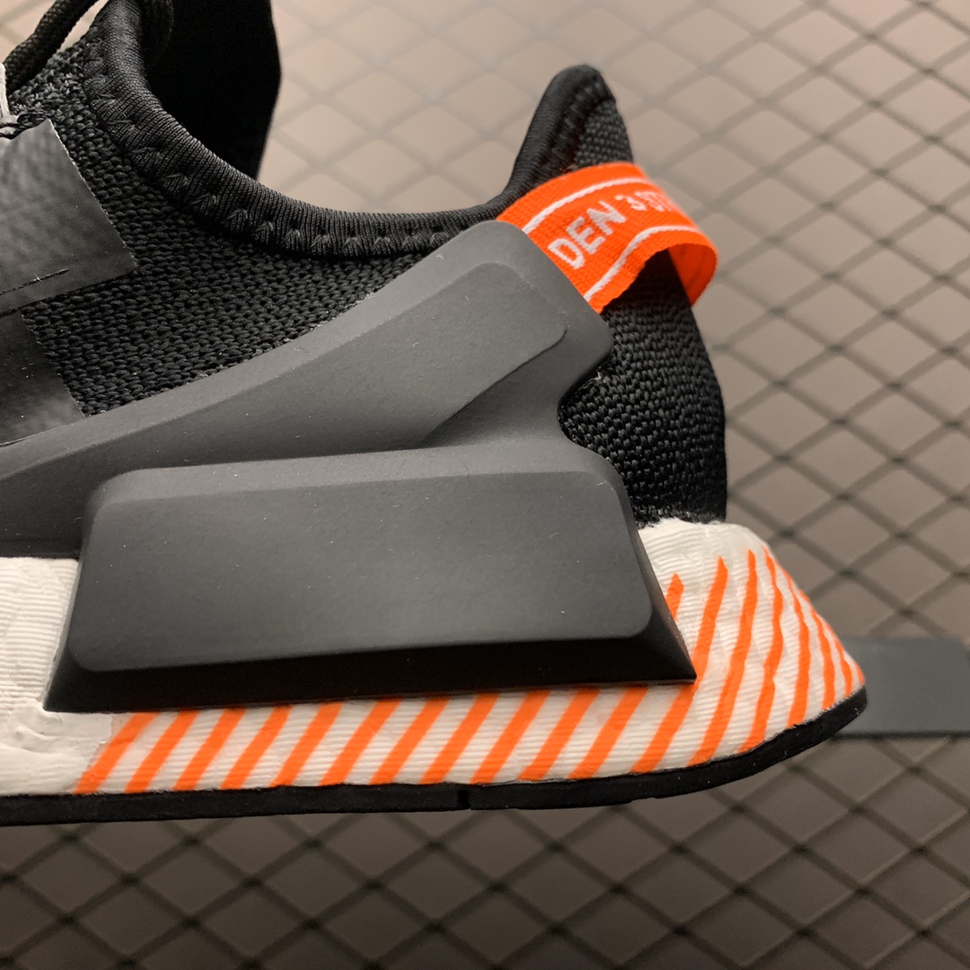 190 Adidas 阿迪达斯 NMD_R1 V2 Boost 爆米花超弹中底 FW6412 针织网面休闲跑步鞋