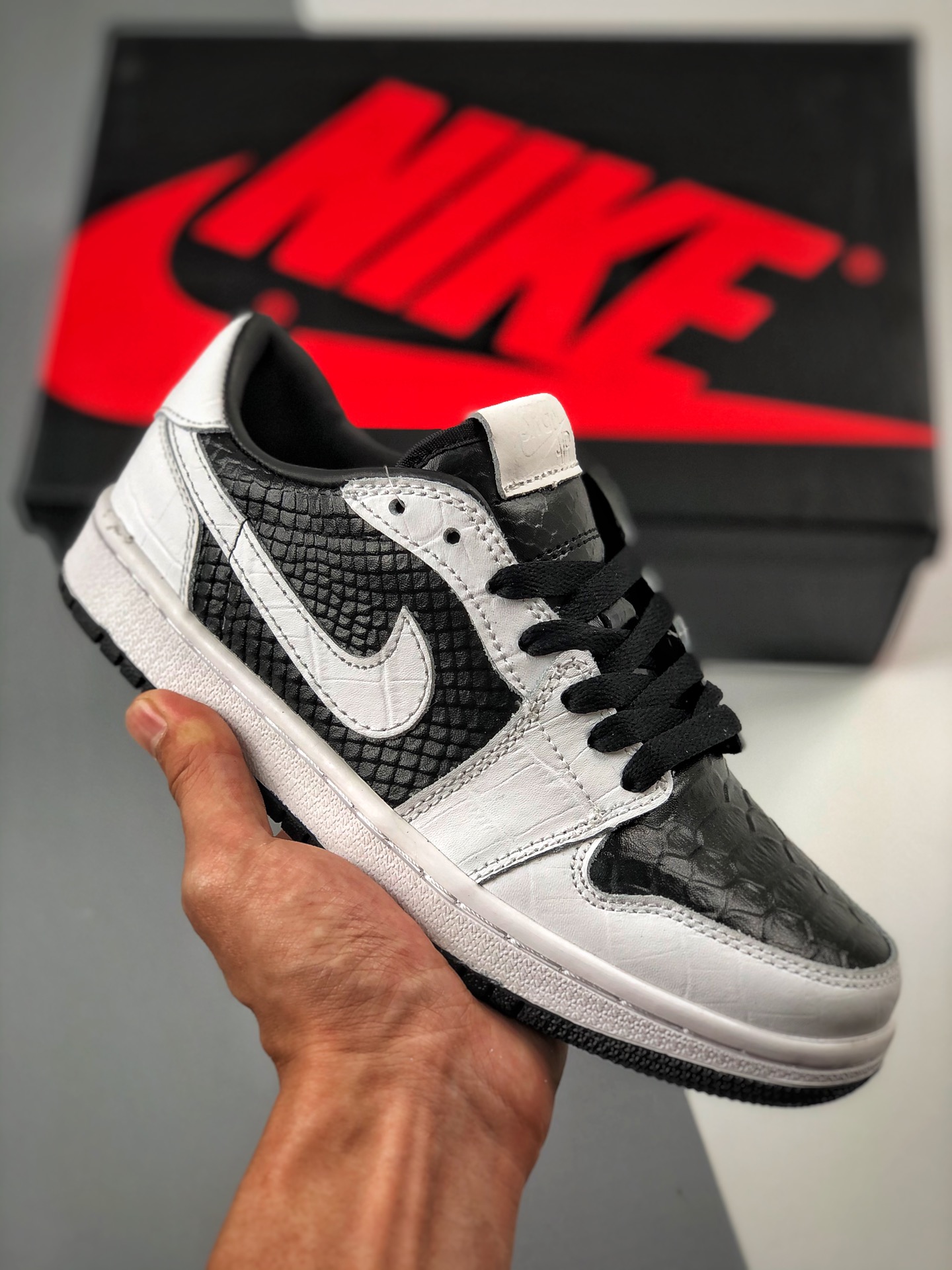 Apoyo contra reembolso Air Jordan 1 HIGH OG Serpiente panda Compramos el zapato original de la empresa y rehicimos el m…