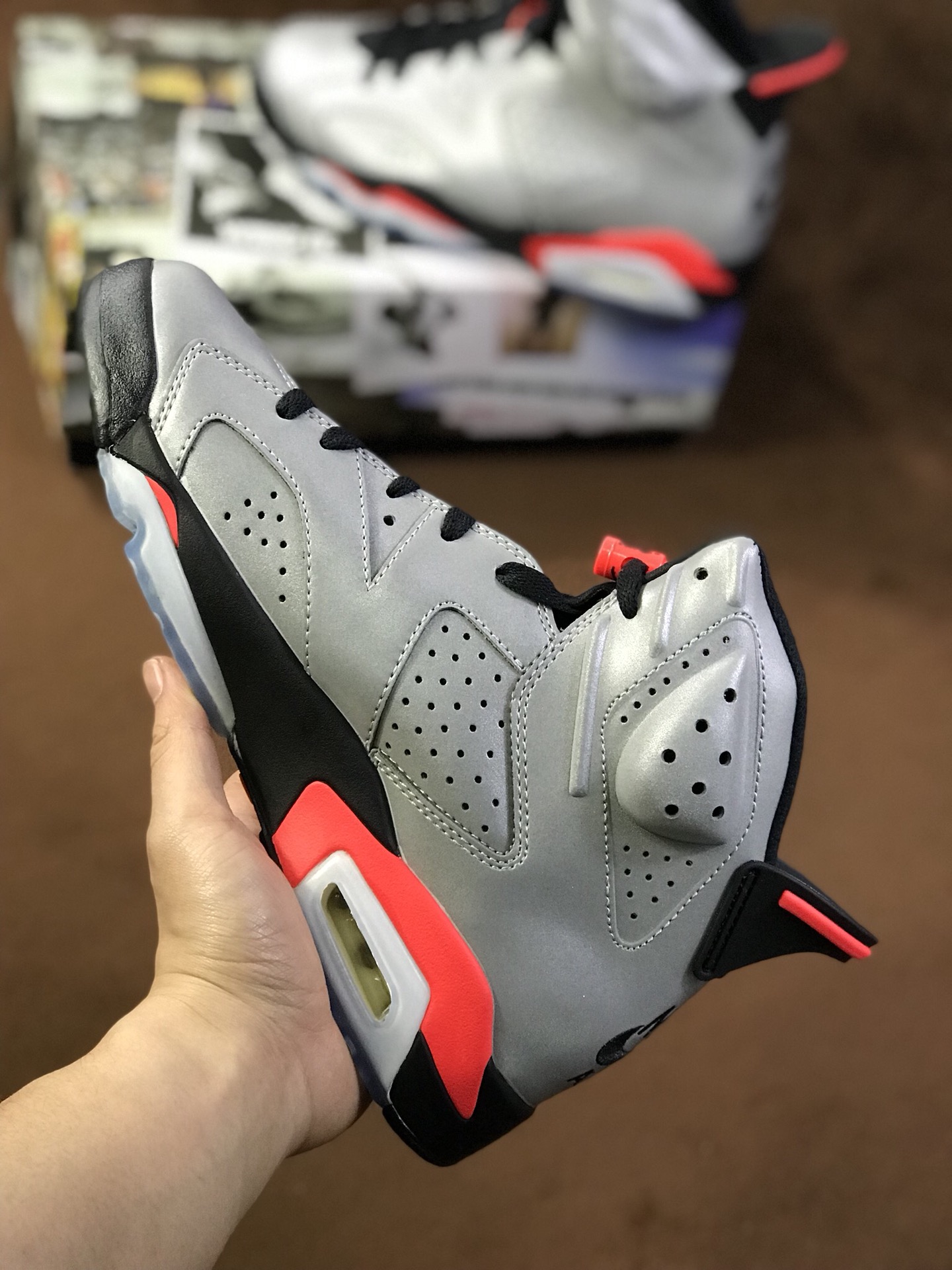 特价  250 Air Jordan 6 JSP Reflective Silver AJ6银灰3M反光  CI4072-001