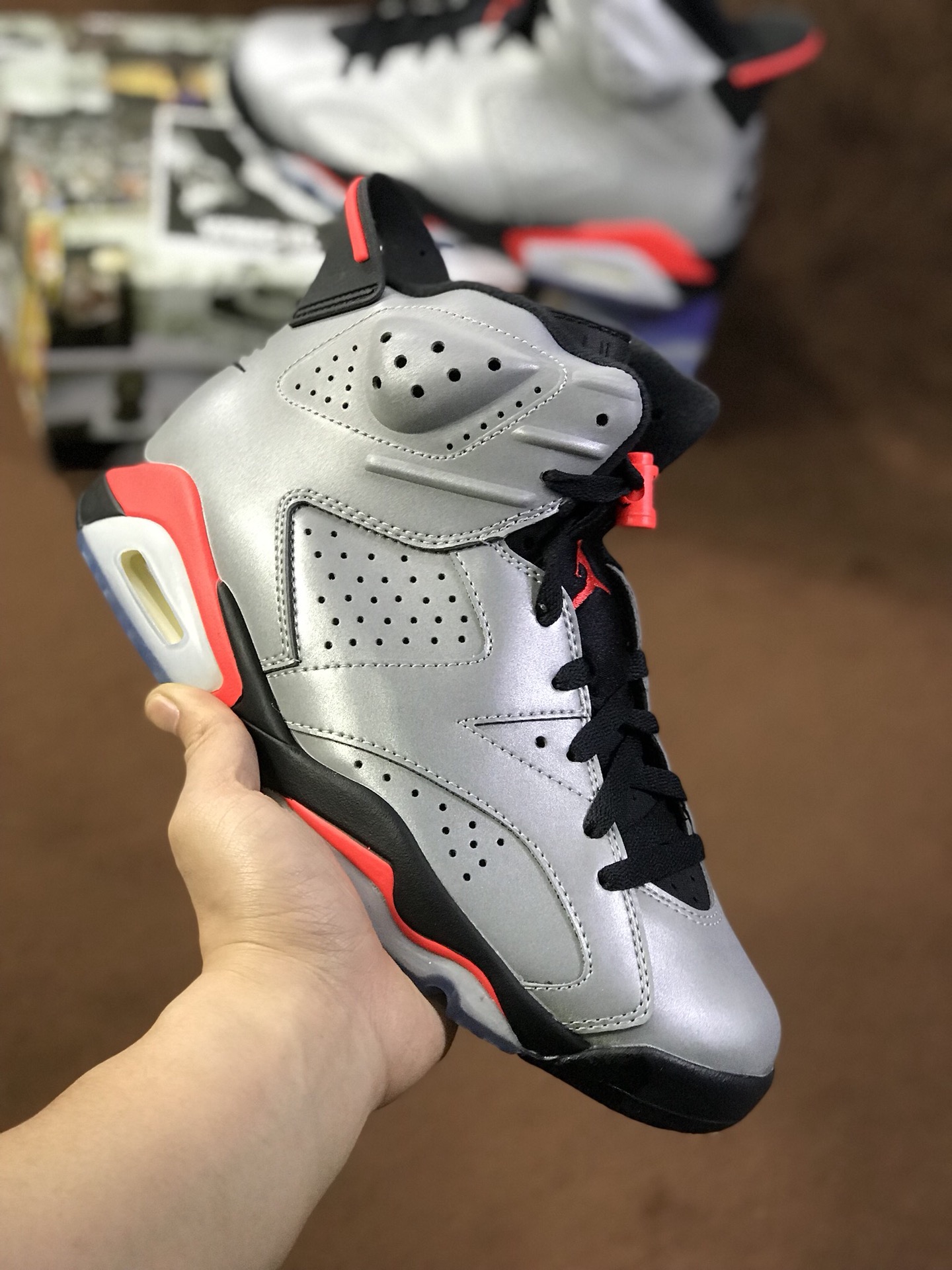 特价  250 Air Jordan 6 JSP Reflective Silver AJ6银灰3M反光  CI4072-001