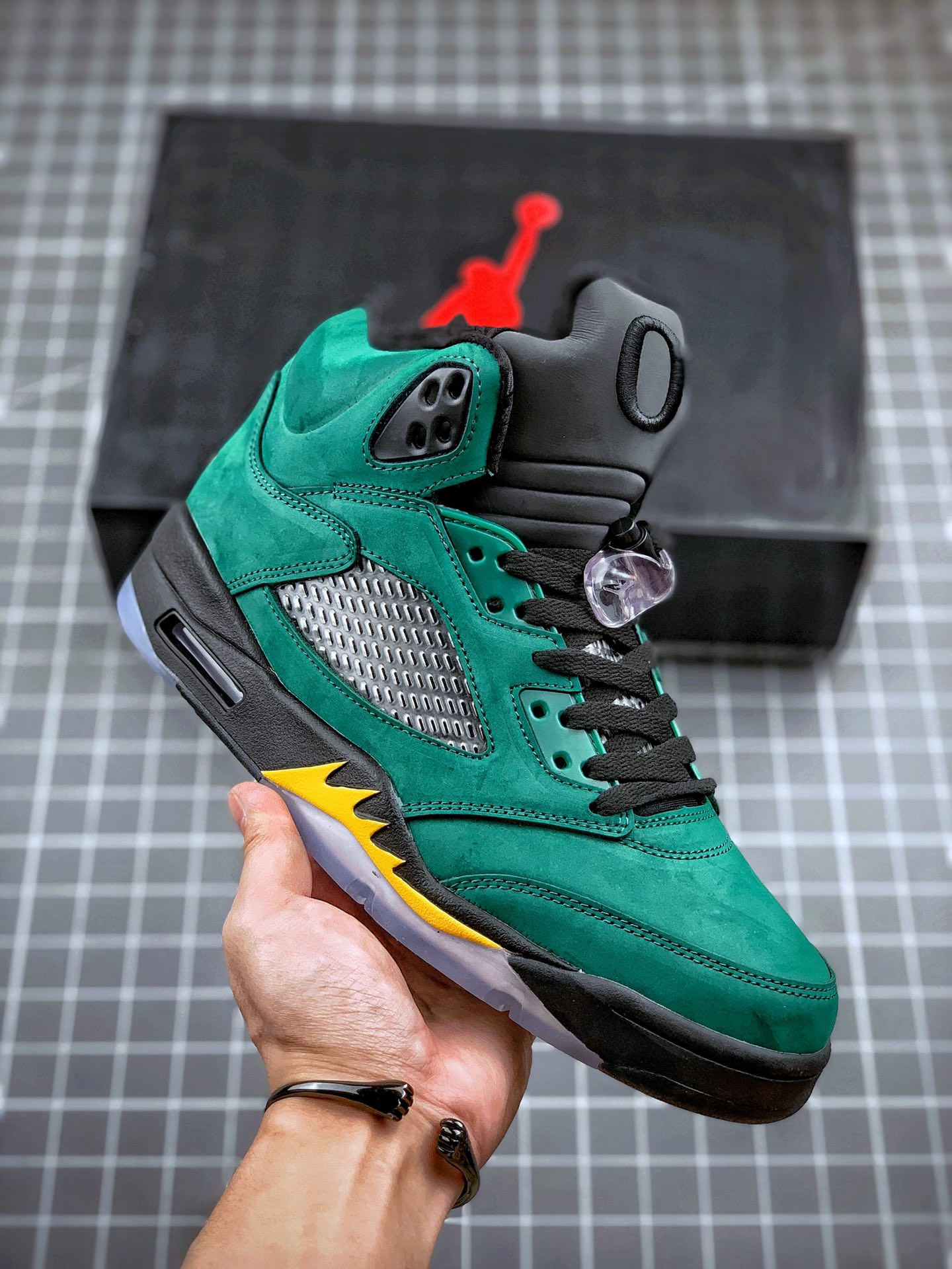280 Air Jordan 5”Oregon Ducks” 高帮鸭子 454803-535