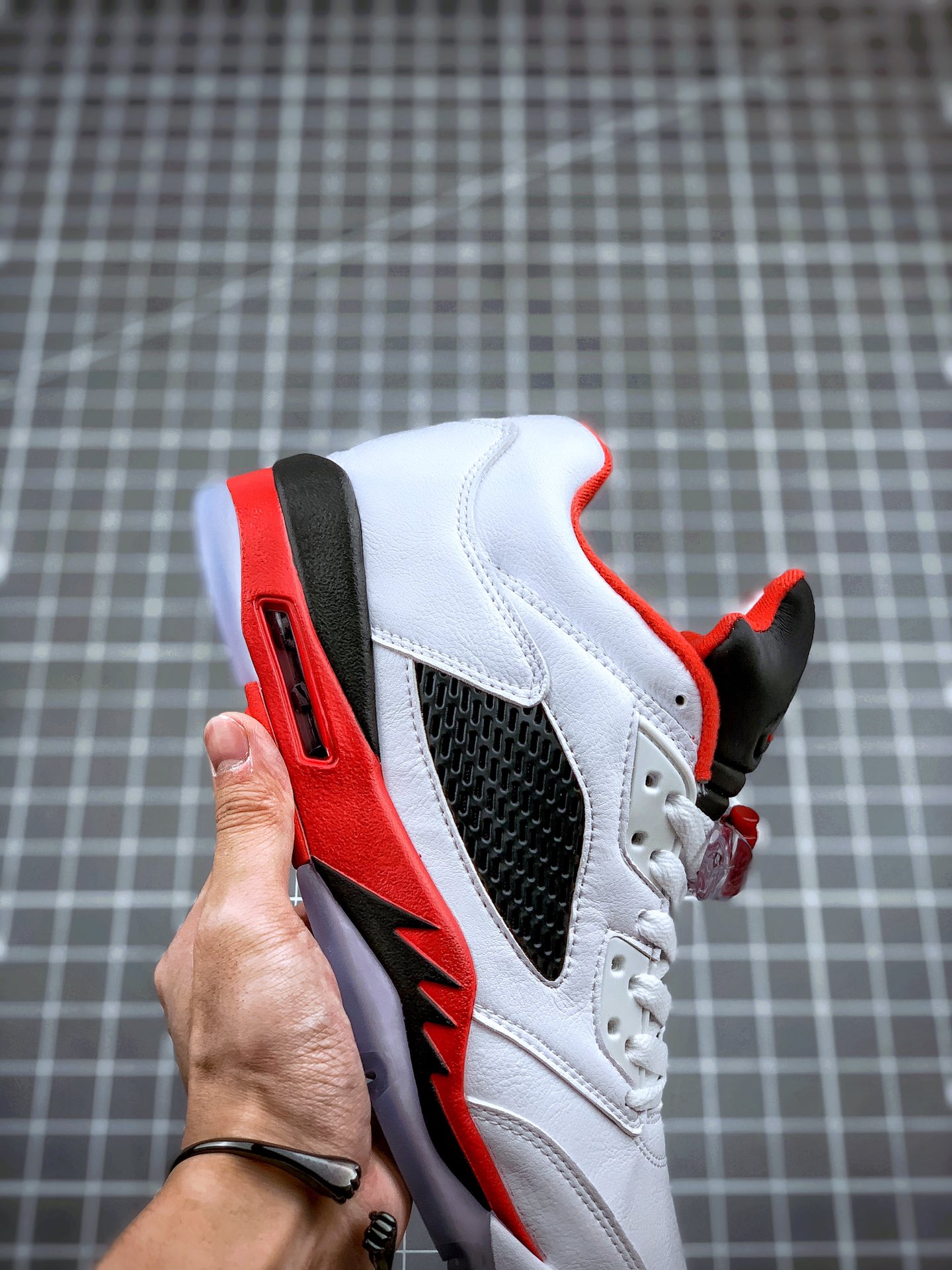 280 Air Jordan 5 Retro Low 火焰白红 官方314338-101