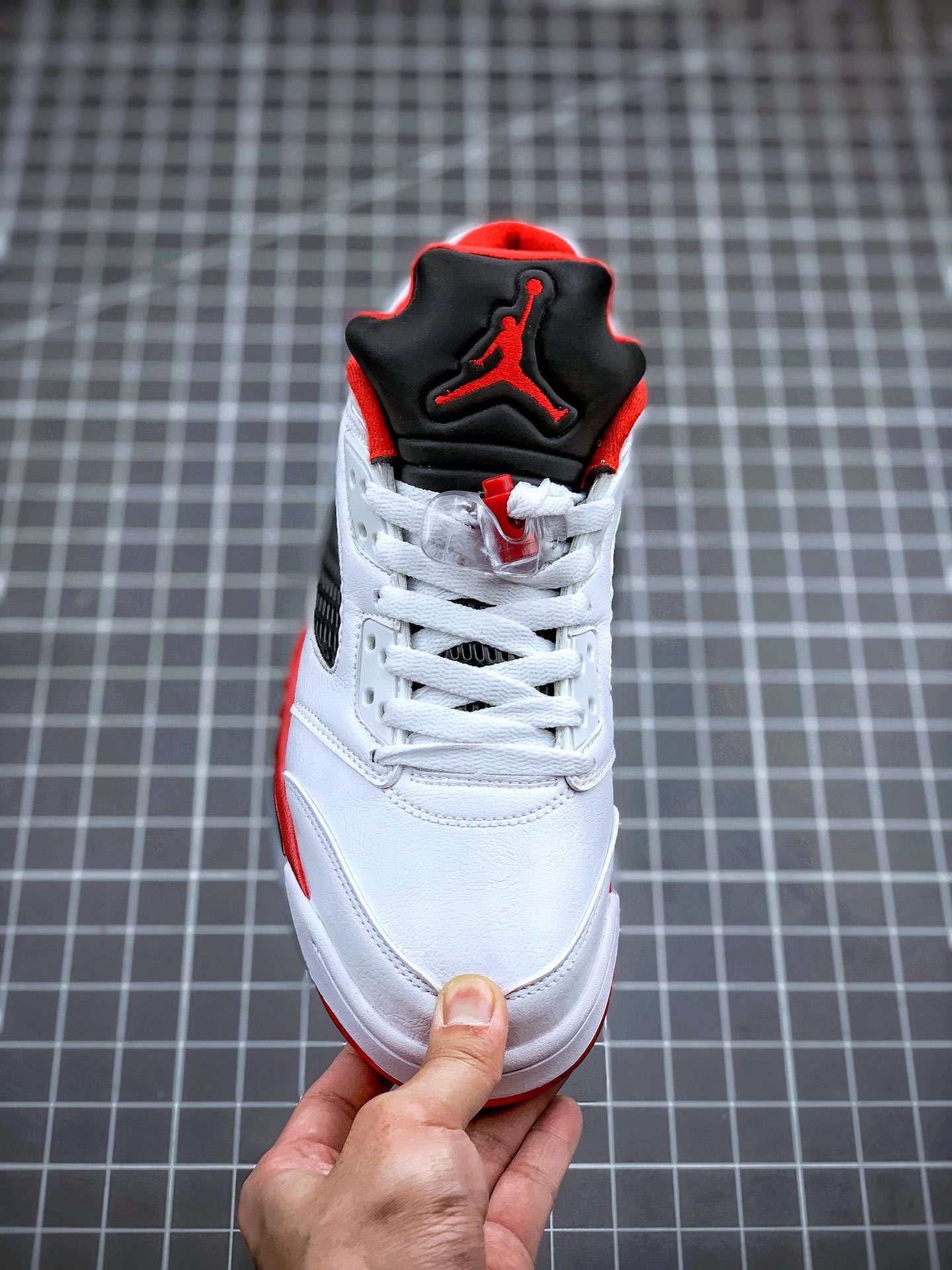 280 Air Jordan 5 Retro Low 火焰白红 官方314338-101