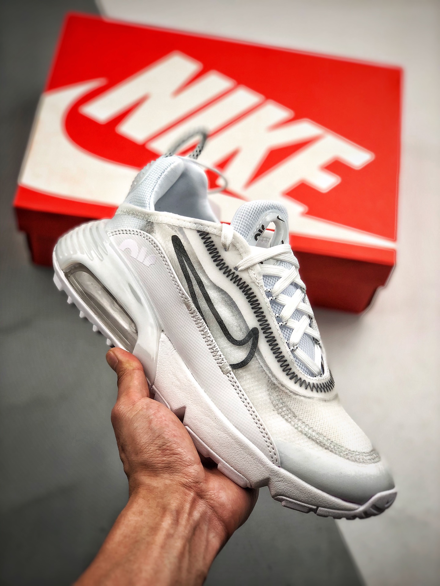 200 AirMax 2090 官网强力主推  客供真实压强气垫 原盒原标专柜一致 AH8050-012