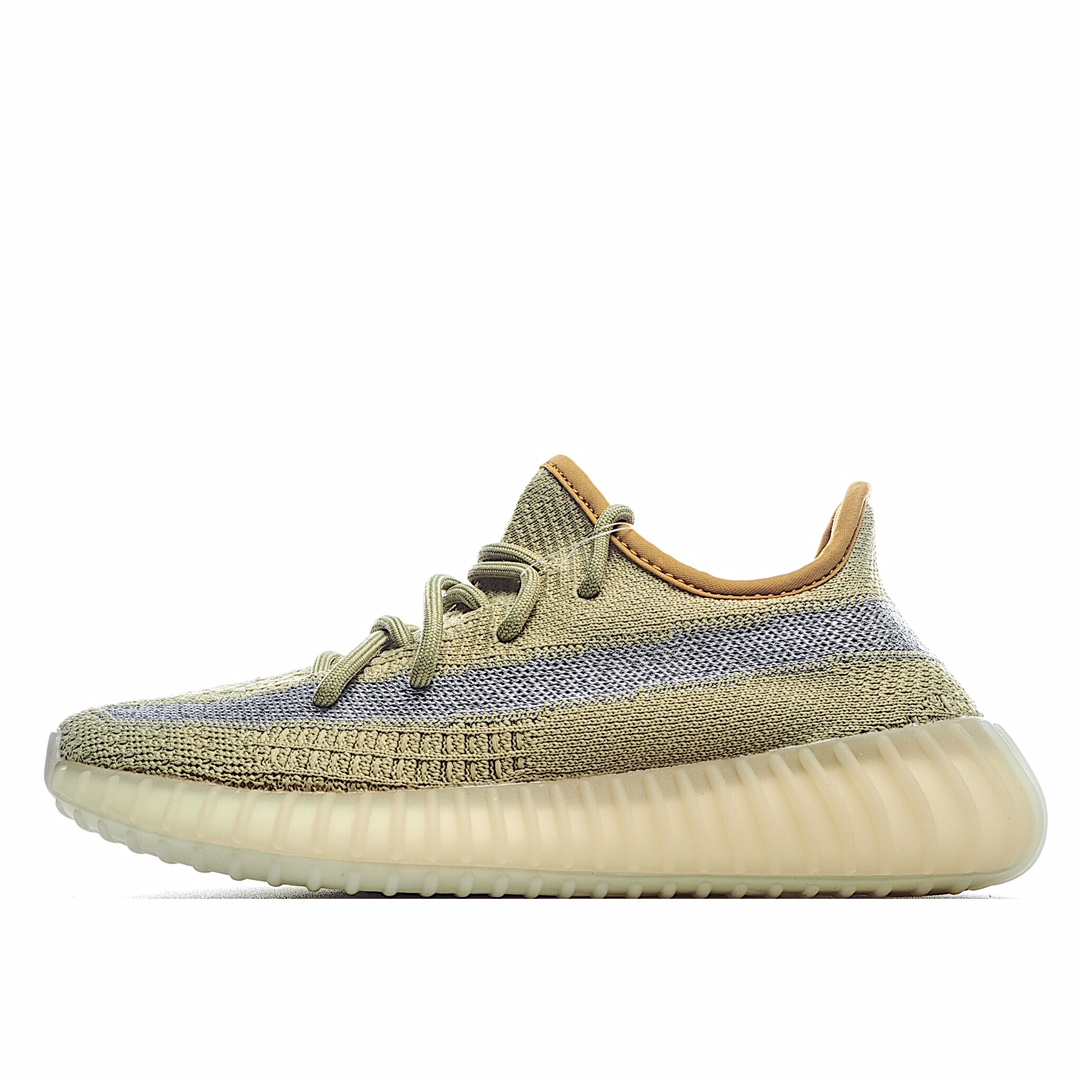 H0 Adidas Yeezy 350 Boost V2 “Marsh”黄侧透满天星
