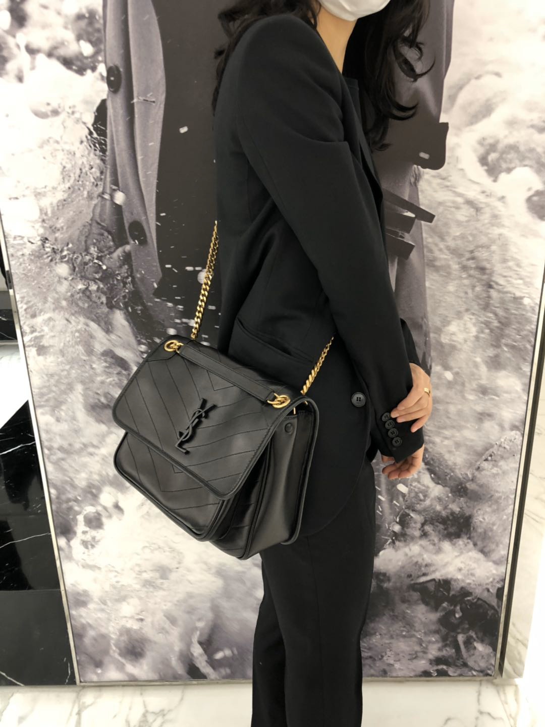 Saint laurent Ysl ๐ต๐๐๐ ๐ณ๐๐๐ 28CM ๅฐ็พ็ฎ้ฎๅทฎๅ
498894/้ป่ฒ