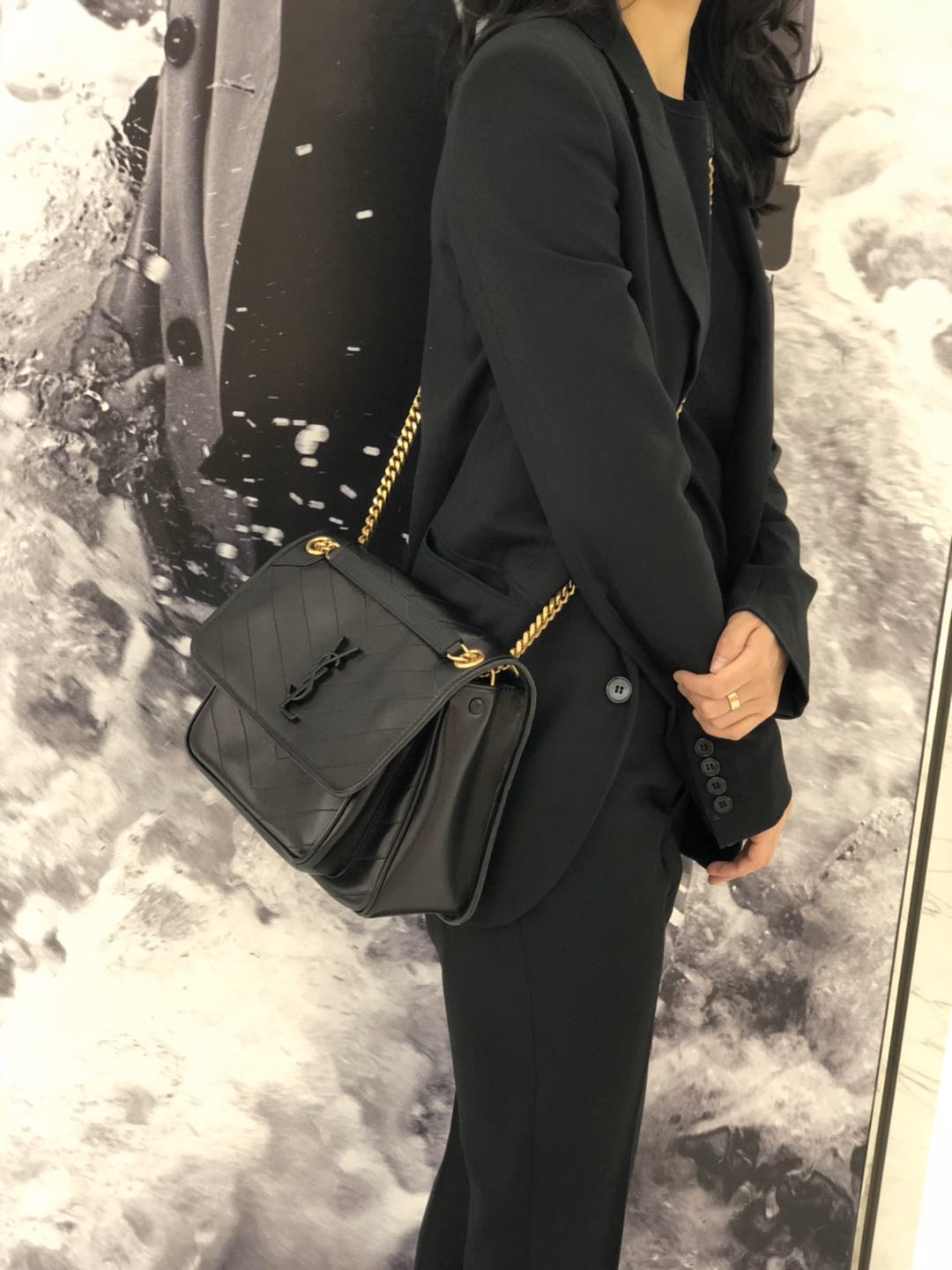 Saint laurent Ysl ๐ต๐๐๐ ๐ณ๐๐๐ 28CM ๅฐ็พ็ฎ้ฎๅทฎๅ
498894/้ป่ฒ