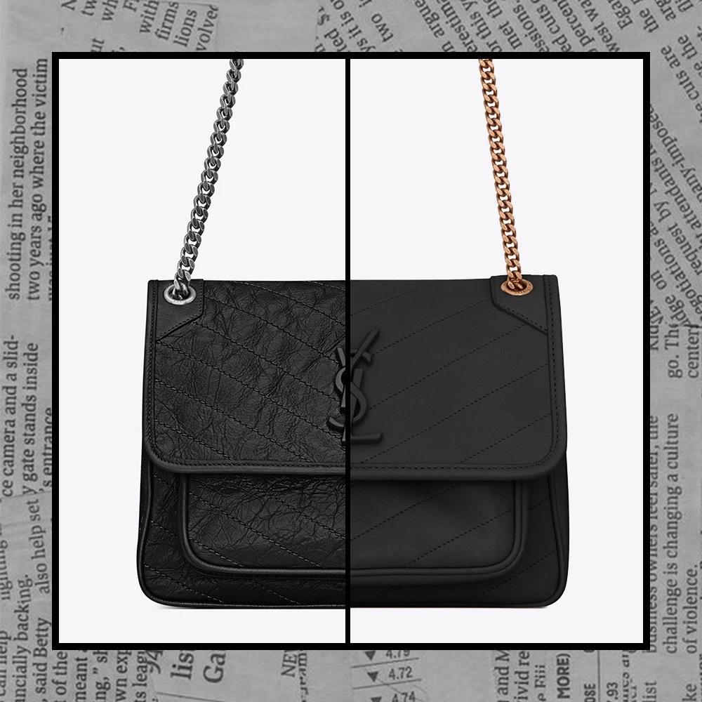 Saint laurent Ysl 𝑵𝒊𝒌𝒊 𝑳𝒂𝒎𝒃 28CM 小羊皮邮差包 498894/黑色