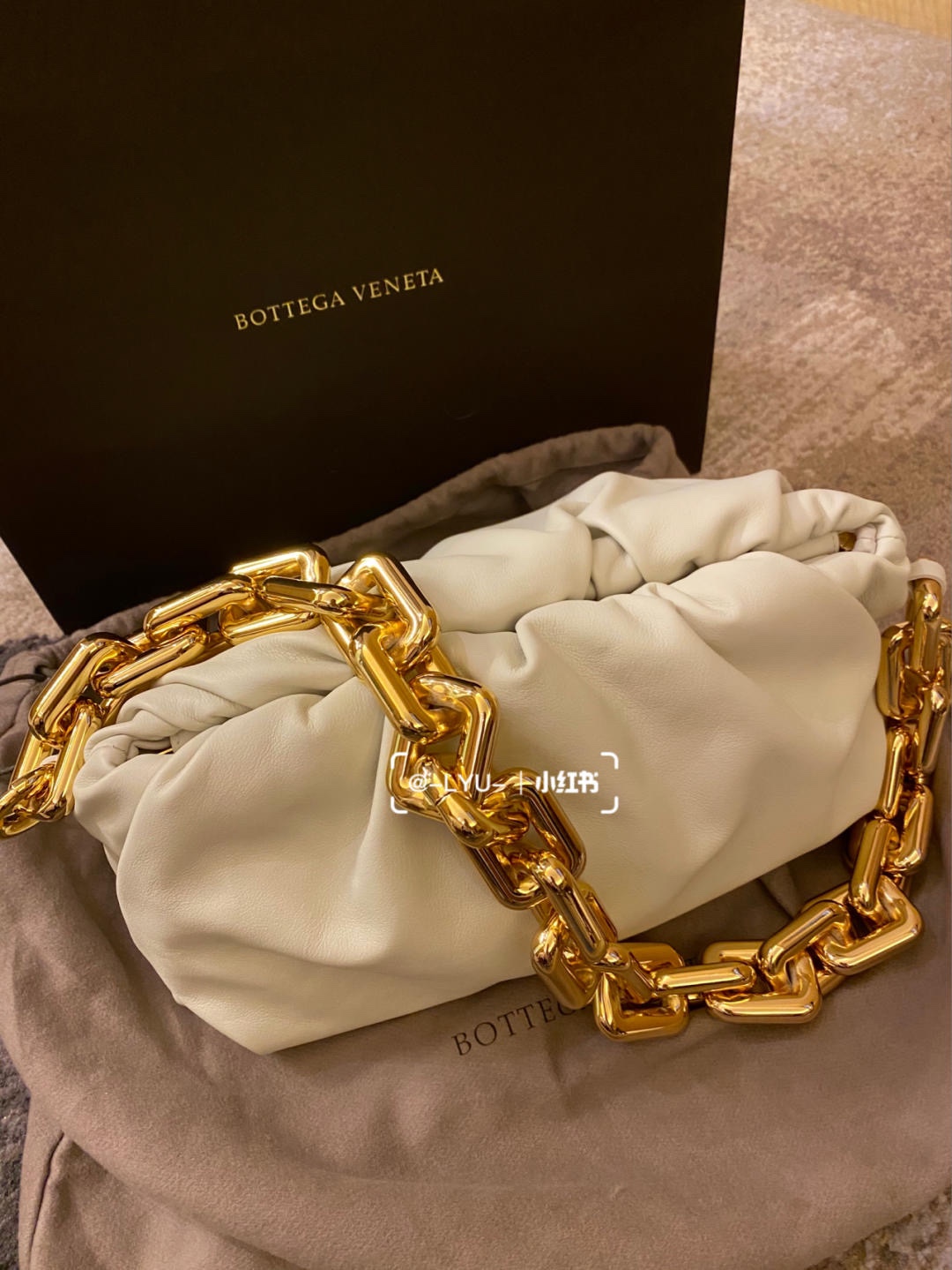 Bottega Veneta ๐๐๐ ๐พ๐๐ผ๐๐ ๐๐๐๐พ๐ 31CM BAG 620230็ฝ่ฒ/้้พ