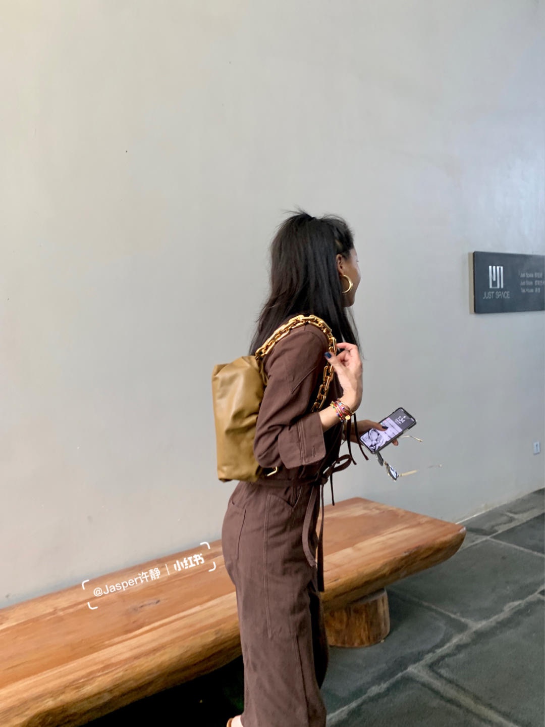 Bottega Veneta 𝙏𝙃𝙀 𝘾𝙃𝘼𝙄𝙉 𝙋𝙊𝙐𝘾𝙃 31CM BAG 620230焦糖色/金链