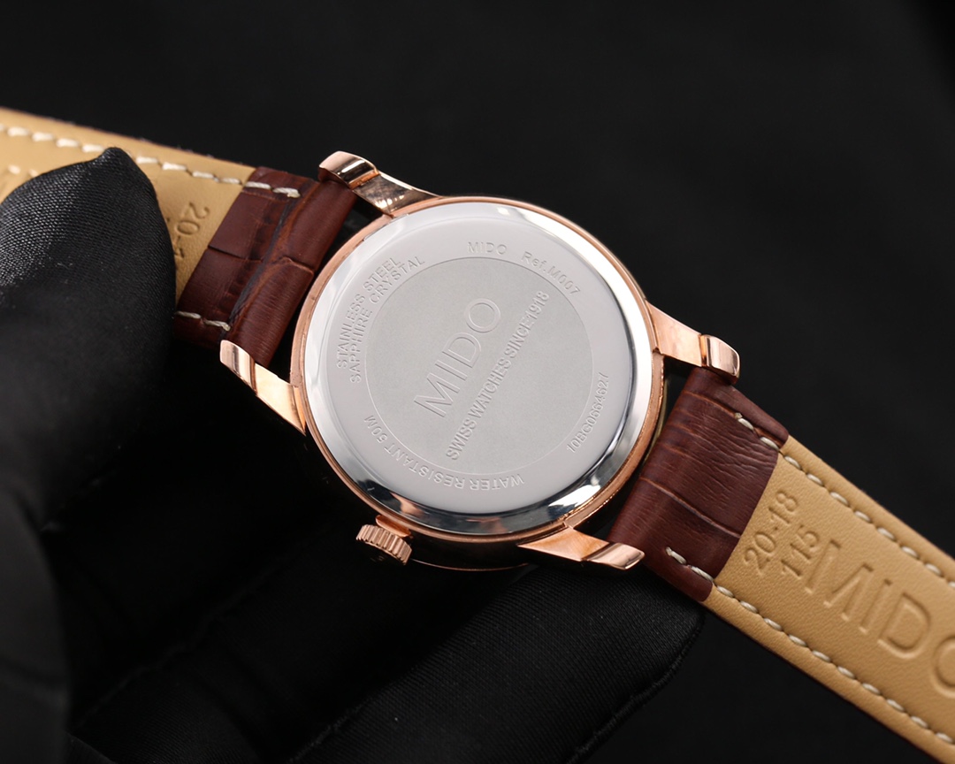 Mido Couple Watch: Swiss Stone Core 316L Steel Crust, Elegant Design for Women - 图片 8