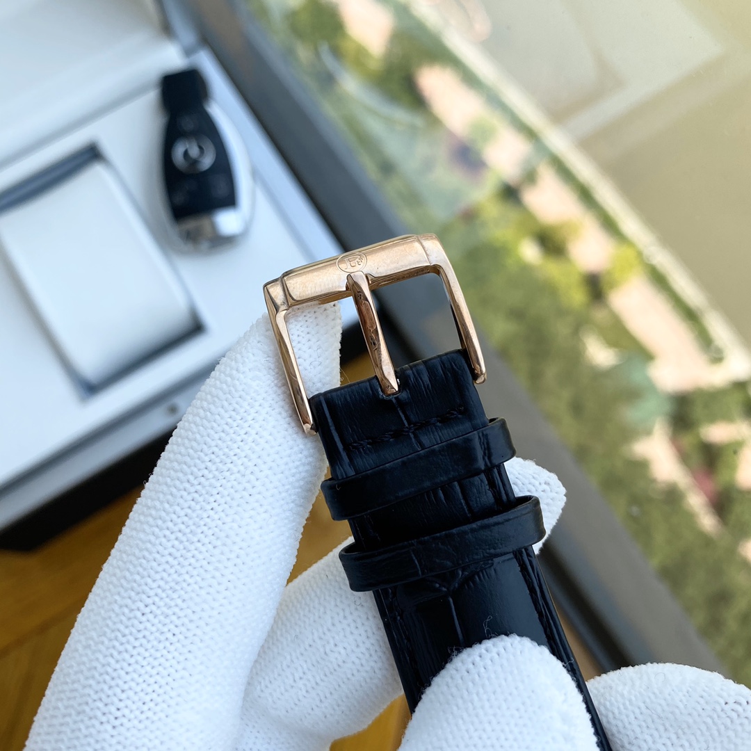 Palma Johnny-PARMIGIANI Men’s Watch: White 316L Steel, Mineral Glass, Cow Skin Band - 图片 9