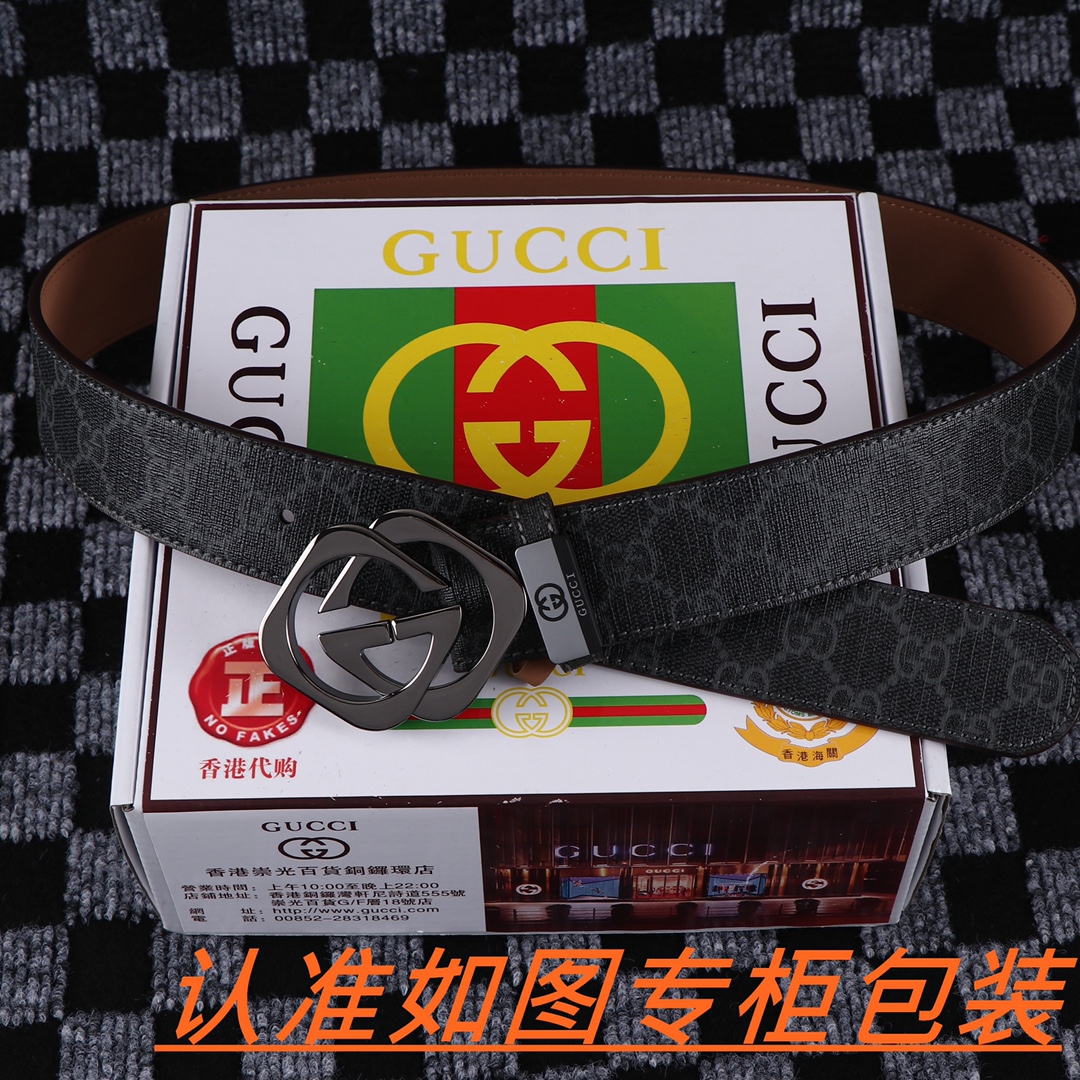 古奇.Gu.cci 百分百头层牛皮