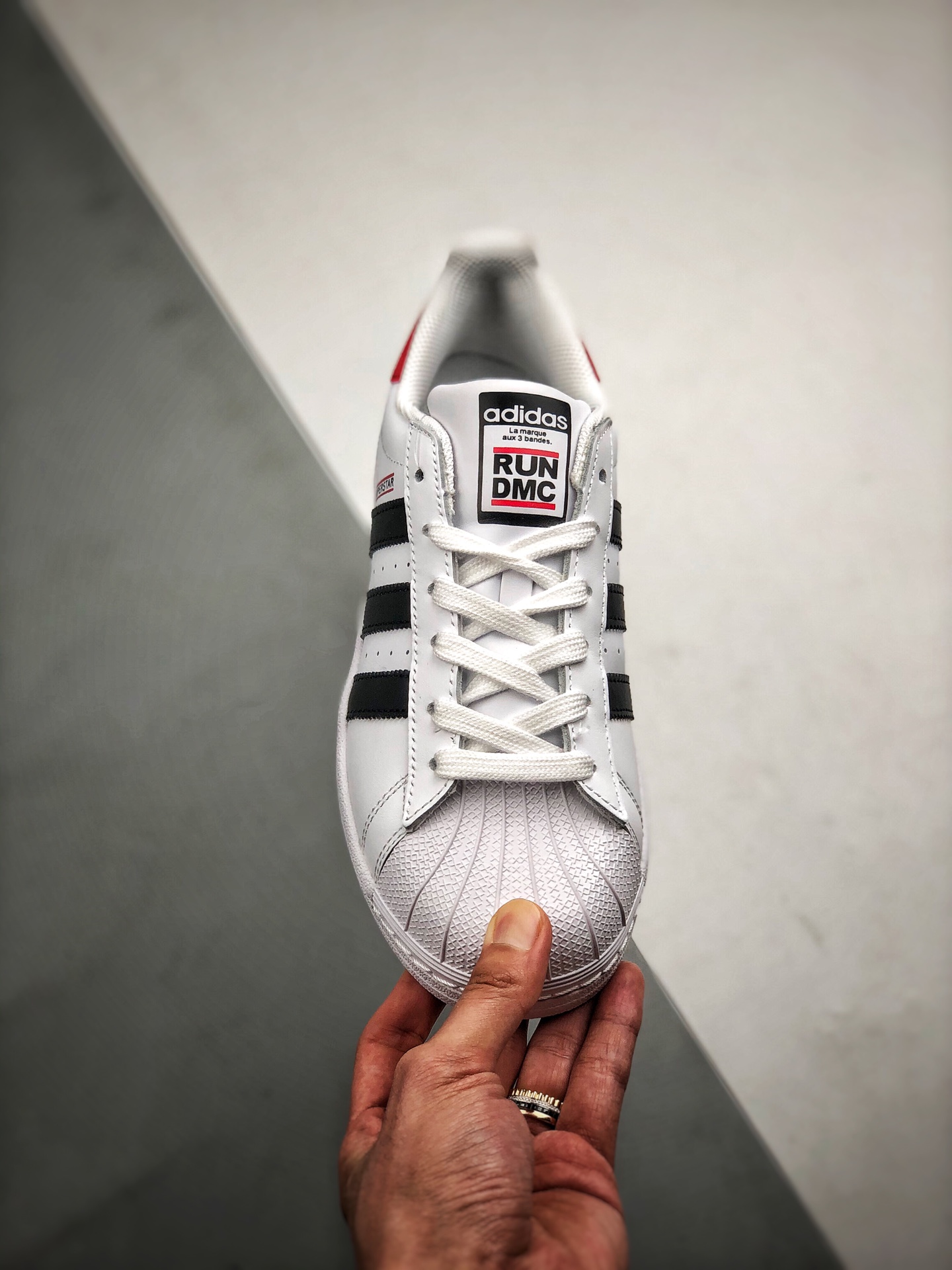 190 EF1480 Adidas Originals SUPERSTAR W 贝壳头官网同步 “Run Dmc”限定 渠道正品订单