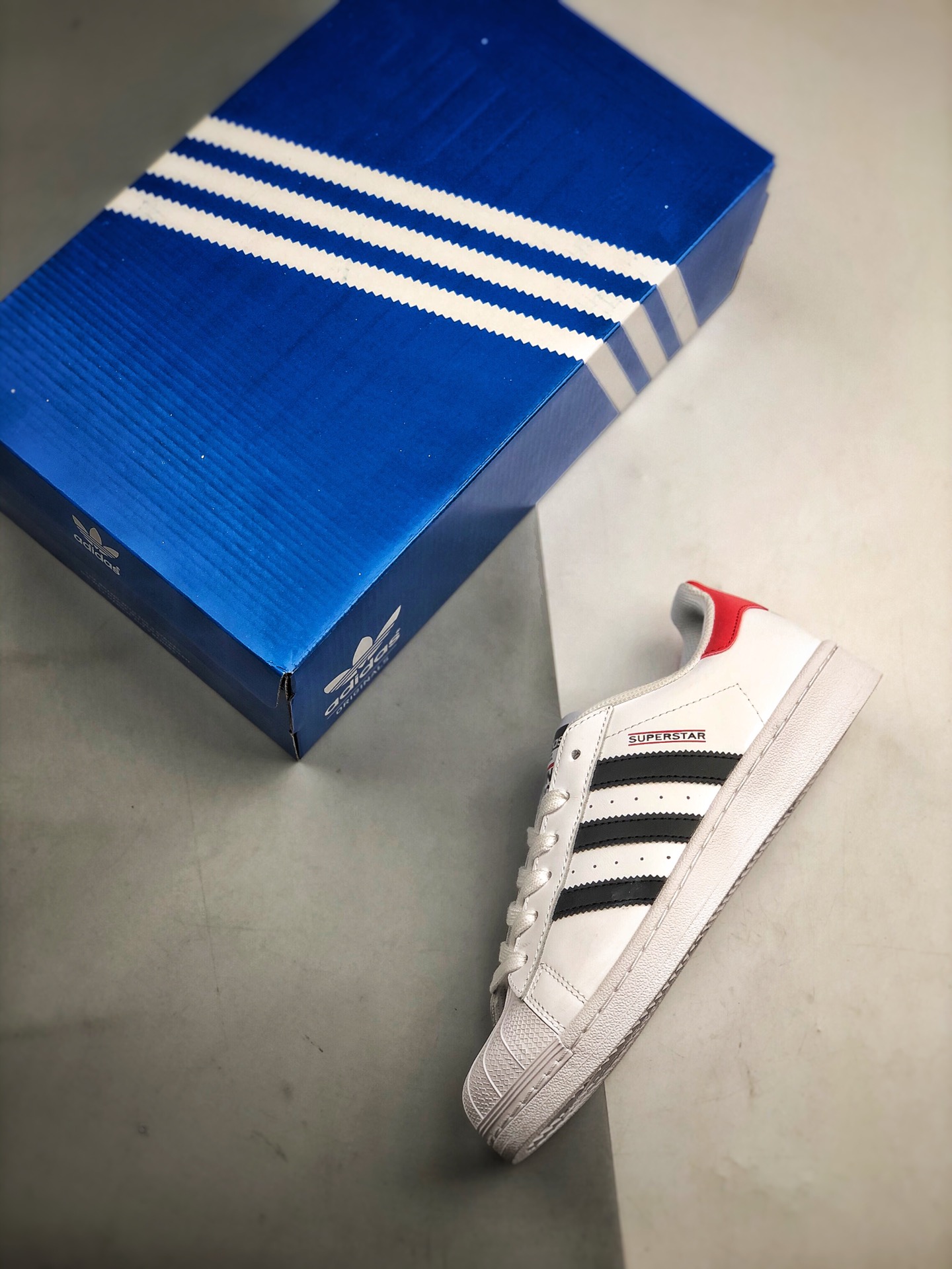 190 EF1480 Adidas Originals SUPERSTAR W 贝壳头官网同步 “Run Dmc”限定 渠道正品订单
