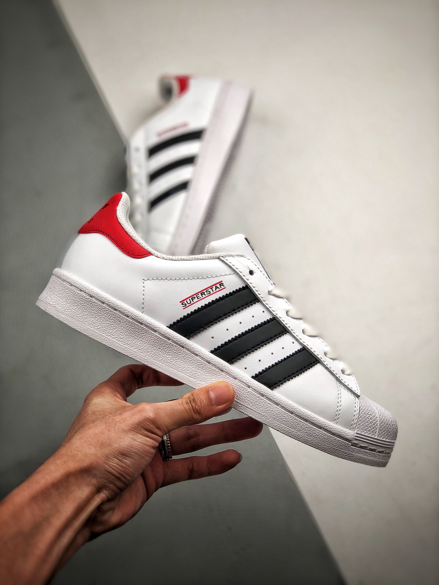 190 EF1480 Adidas Originals SUPERSTAR W 贝壳头官网同步 “Run Dmc”限定 渠道正品订单
