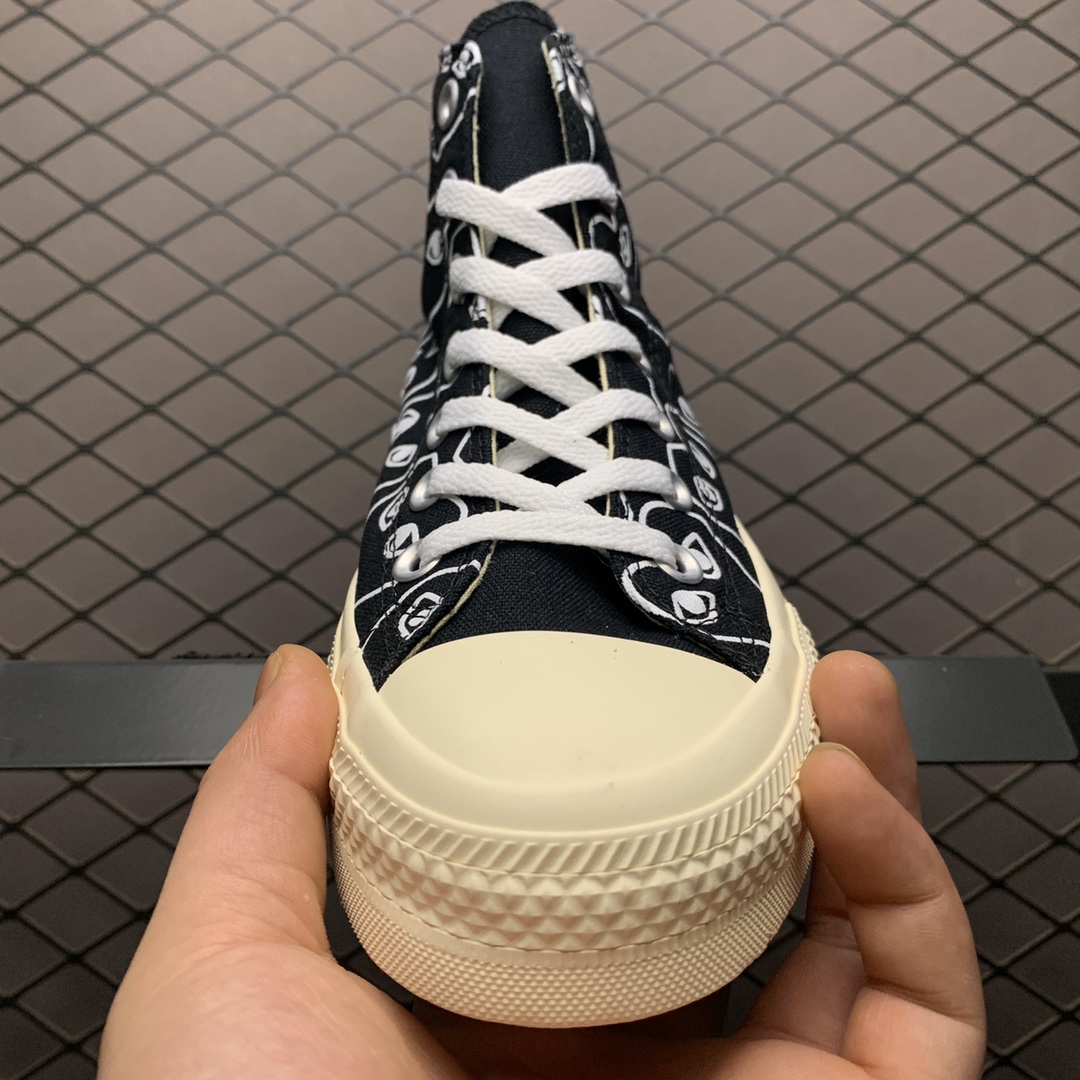 150 CDG x Converse 匡威 川久保玲CDG PLAY 联名帆布高帮休闲板鞋