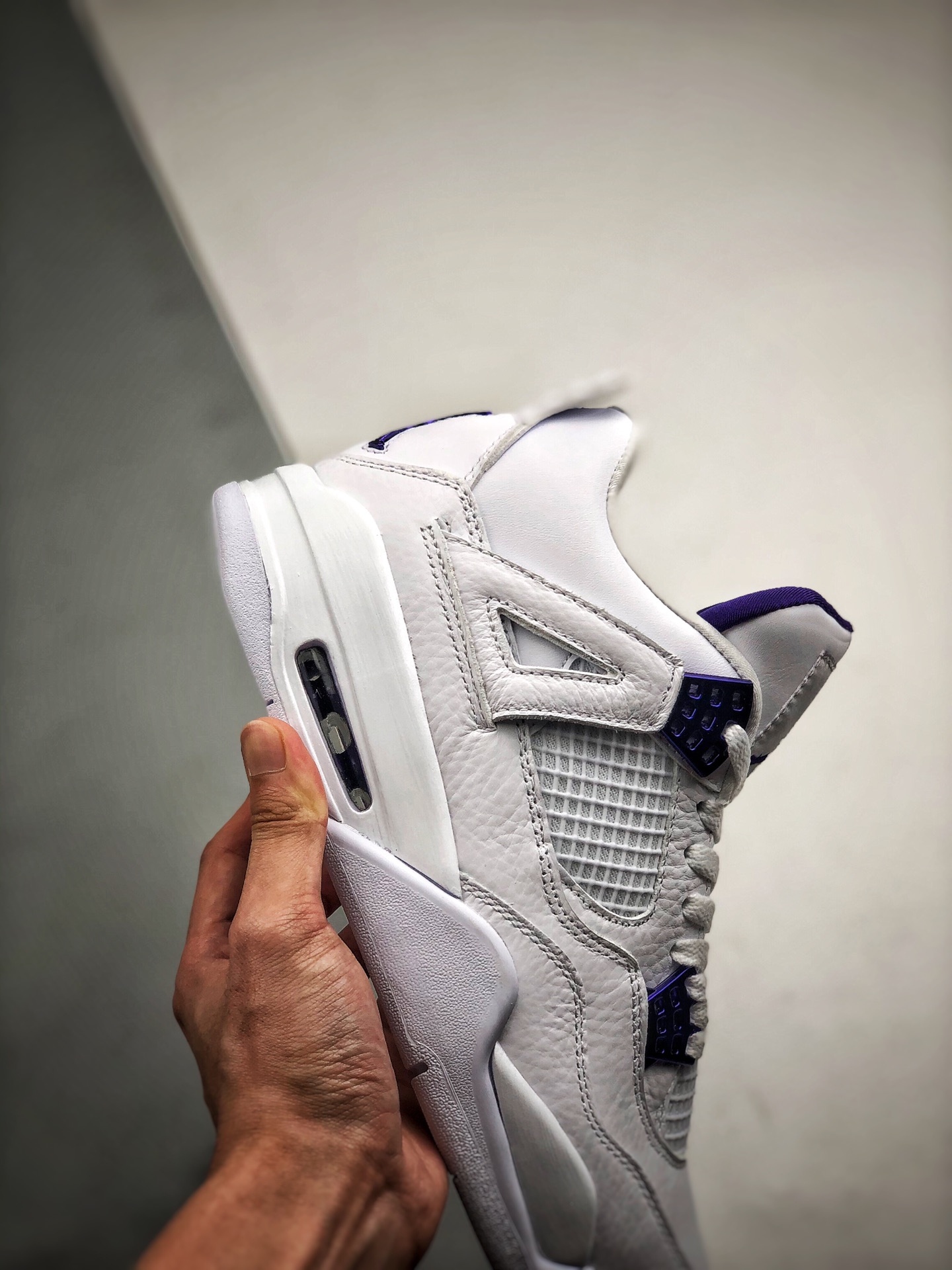 360 Air Jordan 4 “ Purple Metallic” 金属紫 原装头层
