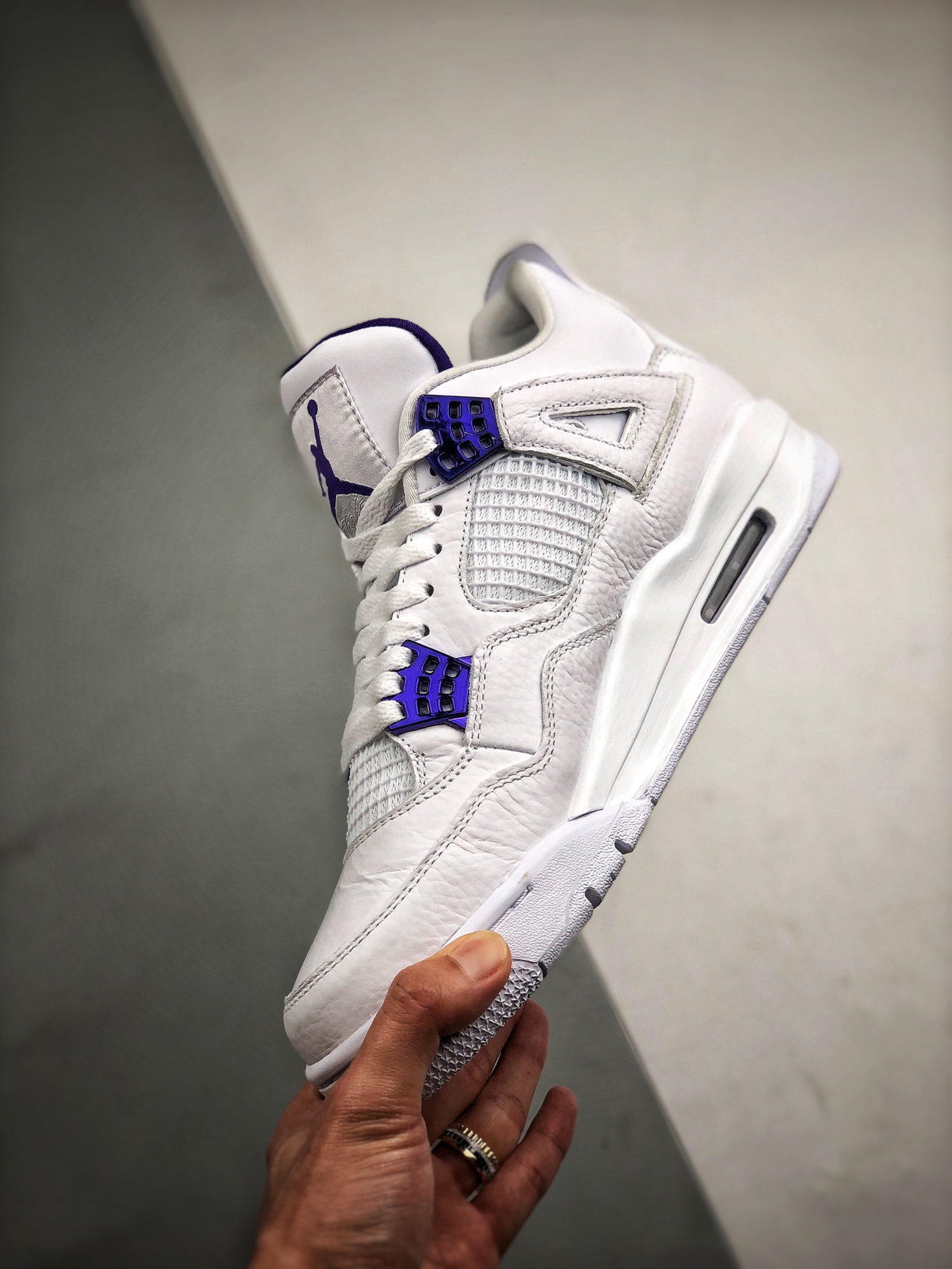360 Air Jordan 4 “ Purple Metallic” 金属紫 原装头层