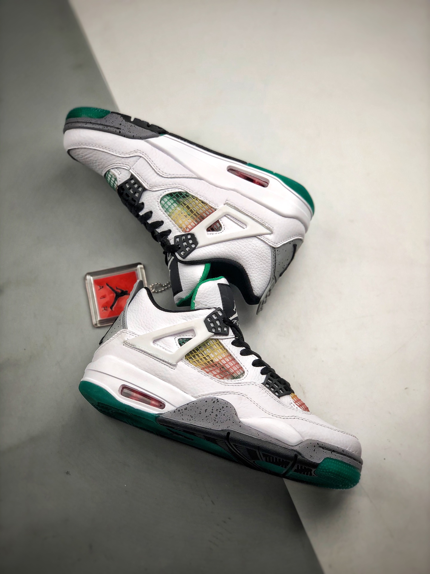 450 Air Jordan 4 “Mushroom”  白彩虹 货号：AQ9129-100