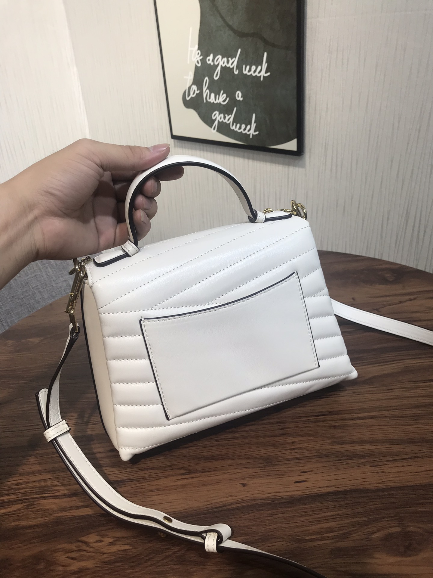 Tory Burch TB KIRA CHEVRON TOP-HANDLE