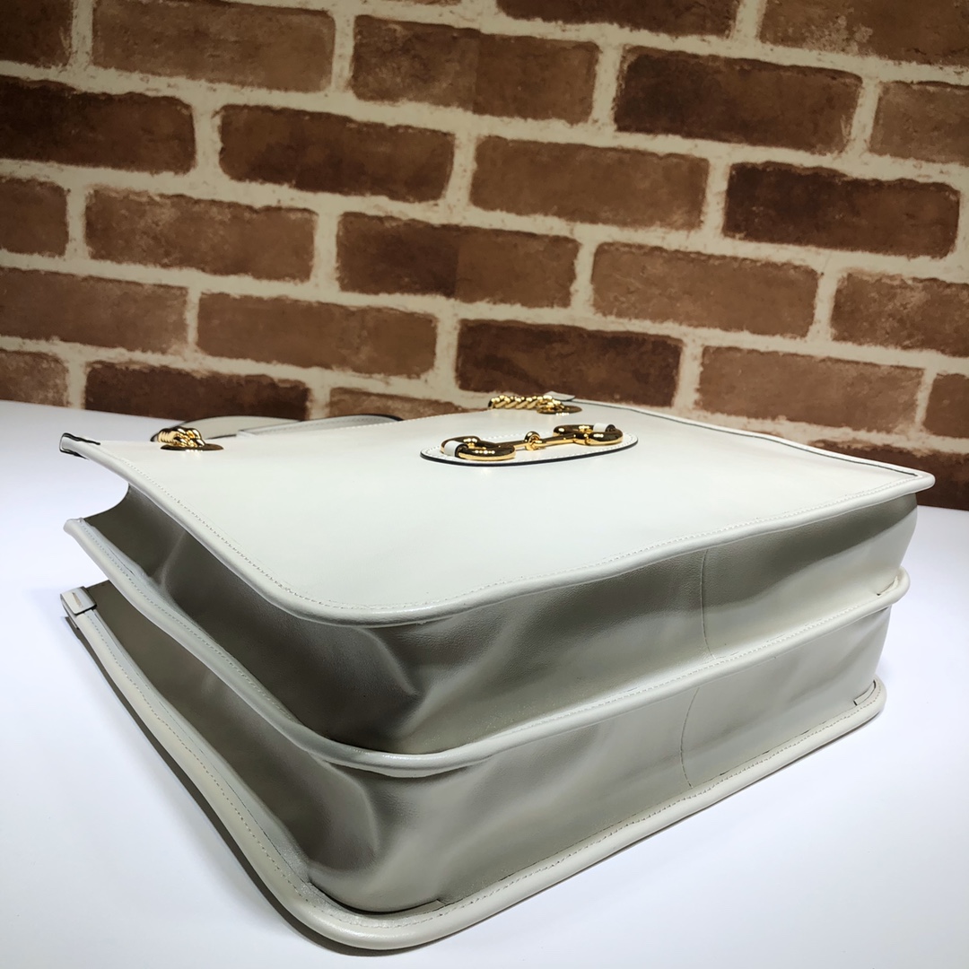 GUCCI古驰马衔扣1955系列中号托特包621144