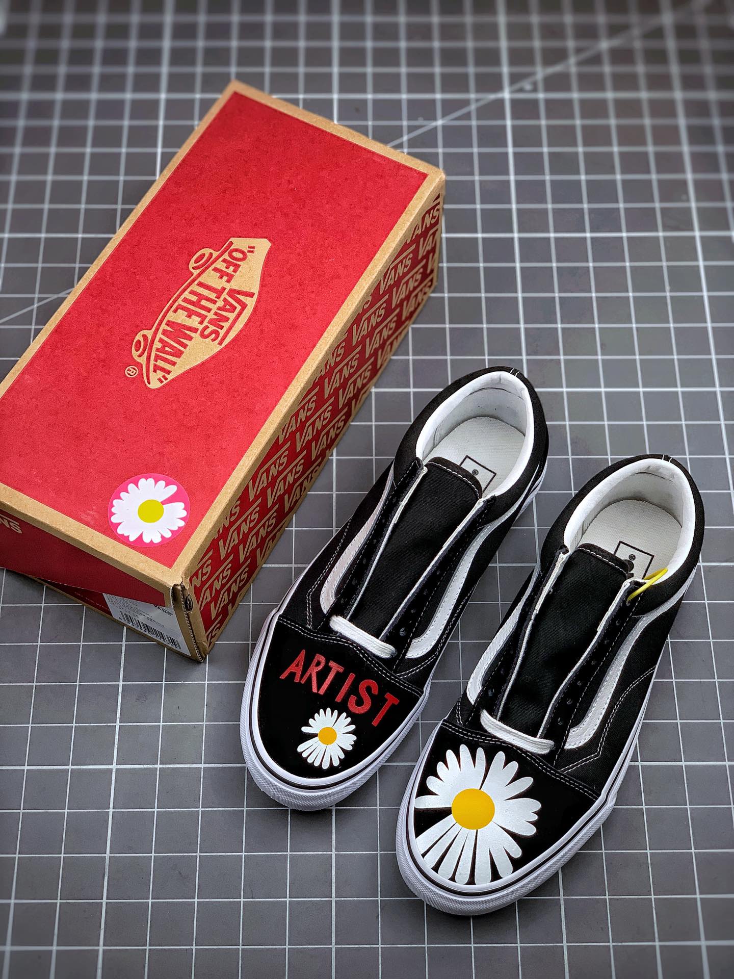 160 Vans Old Skool 权志龙GD雏菊手绘款