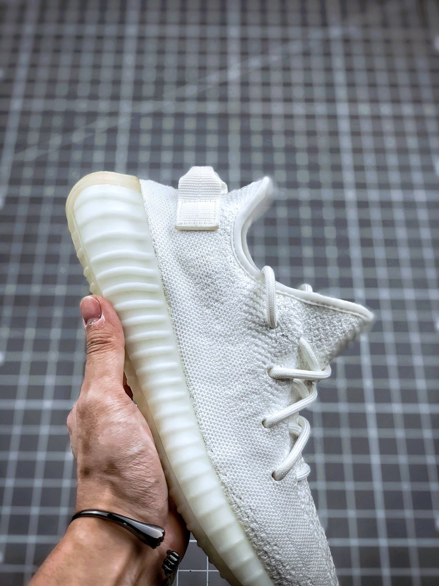 290 国内知名纯原工厂 特价 Adidas 350 Boost V2 纯白冰淇淋