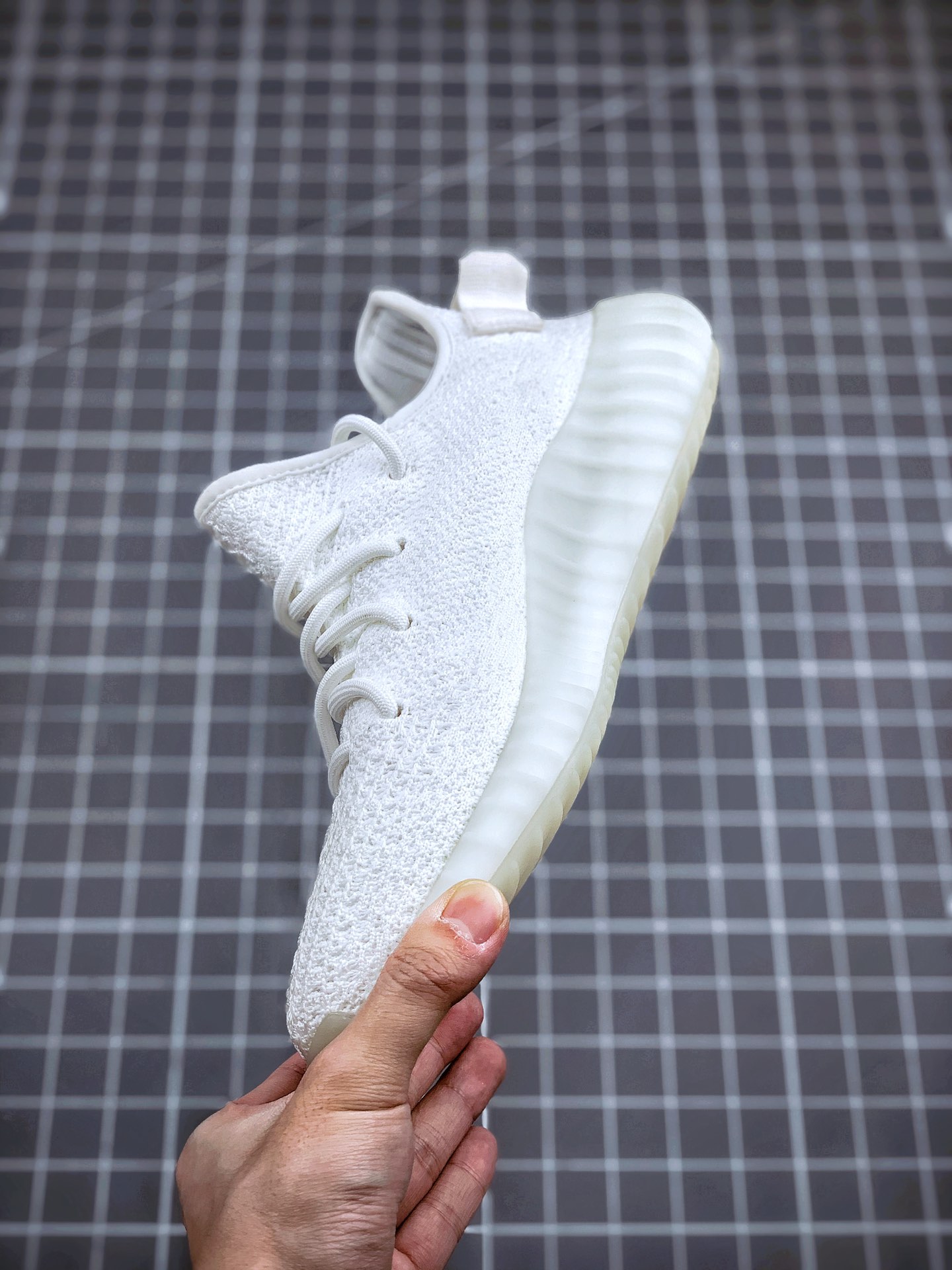 290 国内知名纯原工厂 特价 Adidas 350 Boost V2 纯白冰淇淋