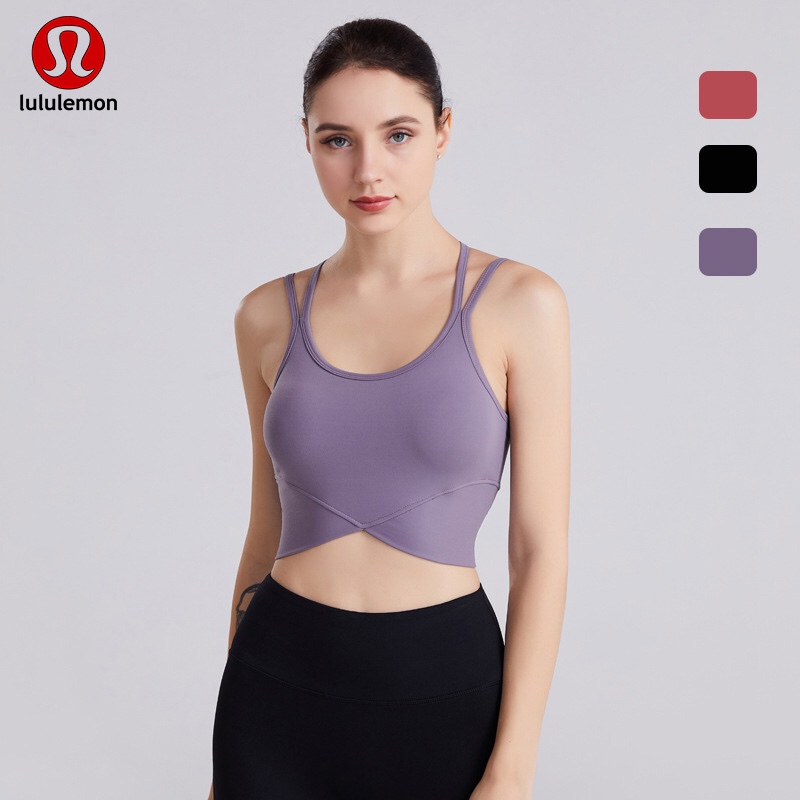 Lululemon sports bra yoga pink