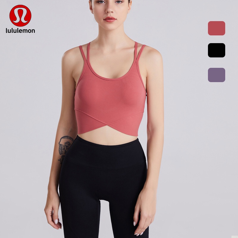 Lululemon sports bra yoga pink