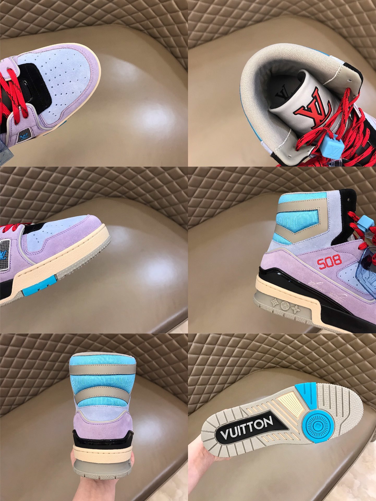 Lv春夏秀款TRAINER508高帮