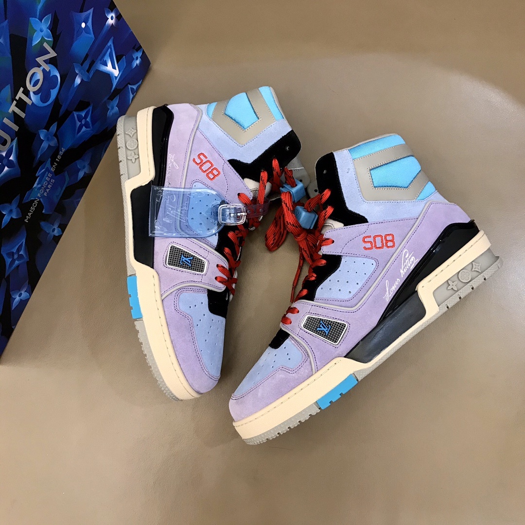 Lv春夏秀款TRAINER508高帮