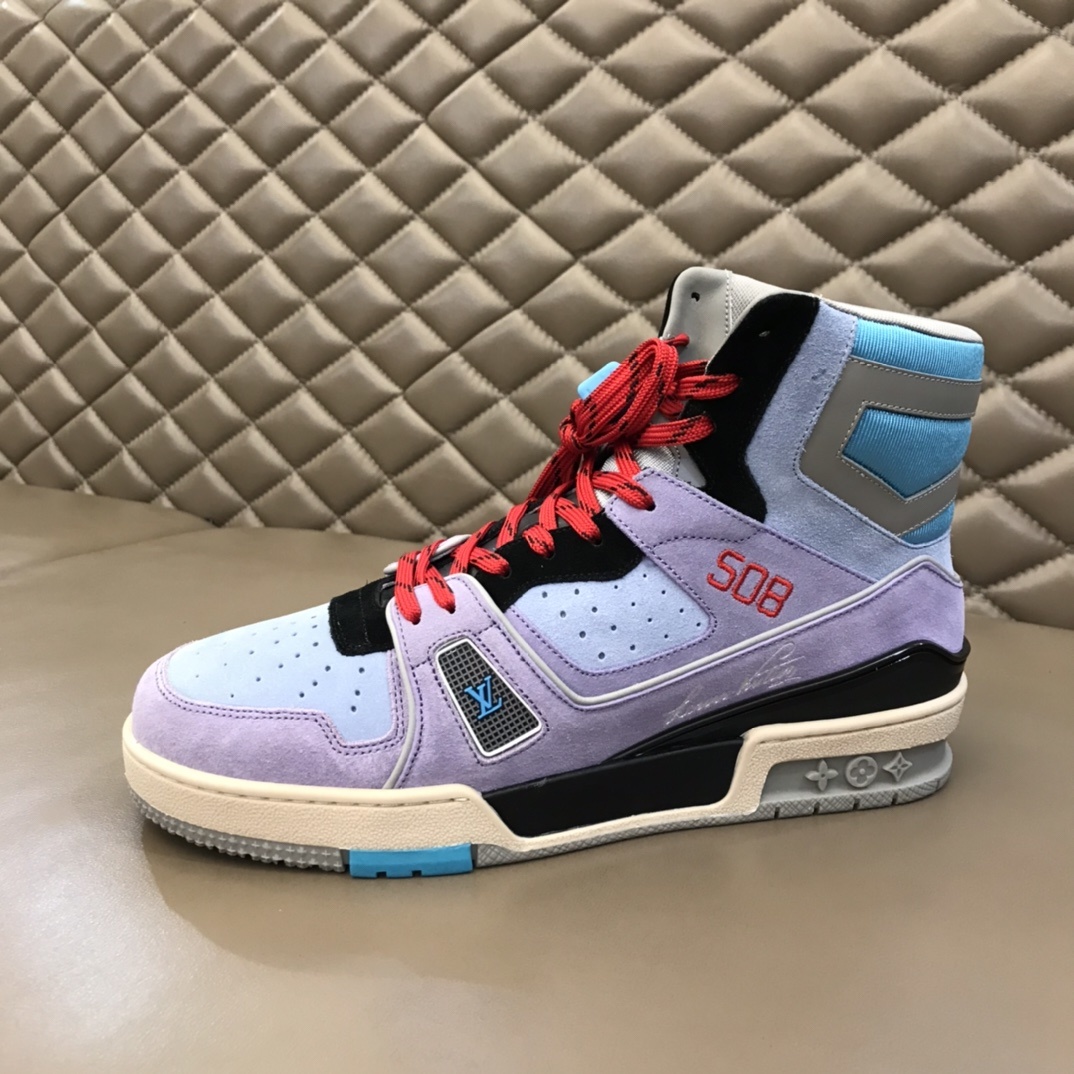 Lv春夏秀款TRAINER508高帮