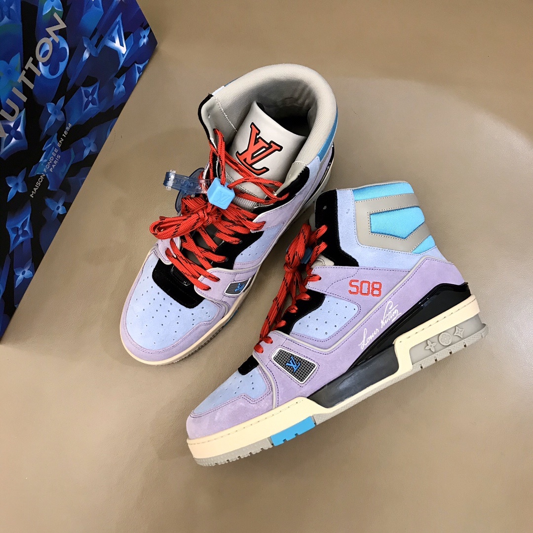 Lv春夏秀款TRAINER508高帮