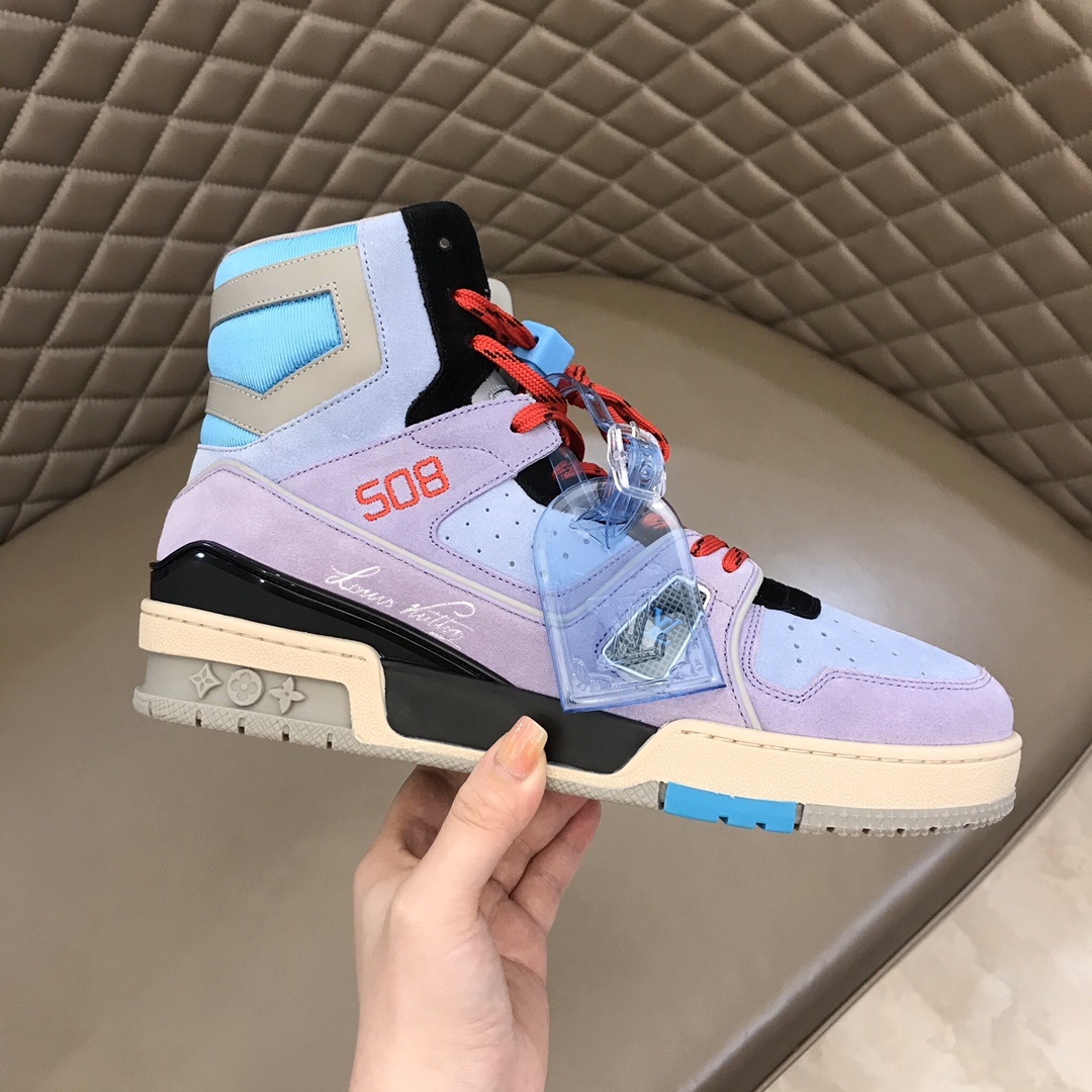 Lv春夏秀款TRAINER508高帮